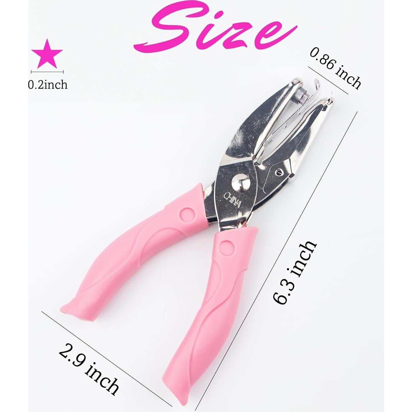 Perforadora de papel Krastmon estrella 16 cm con mango suave