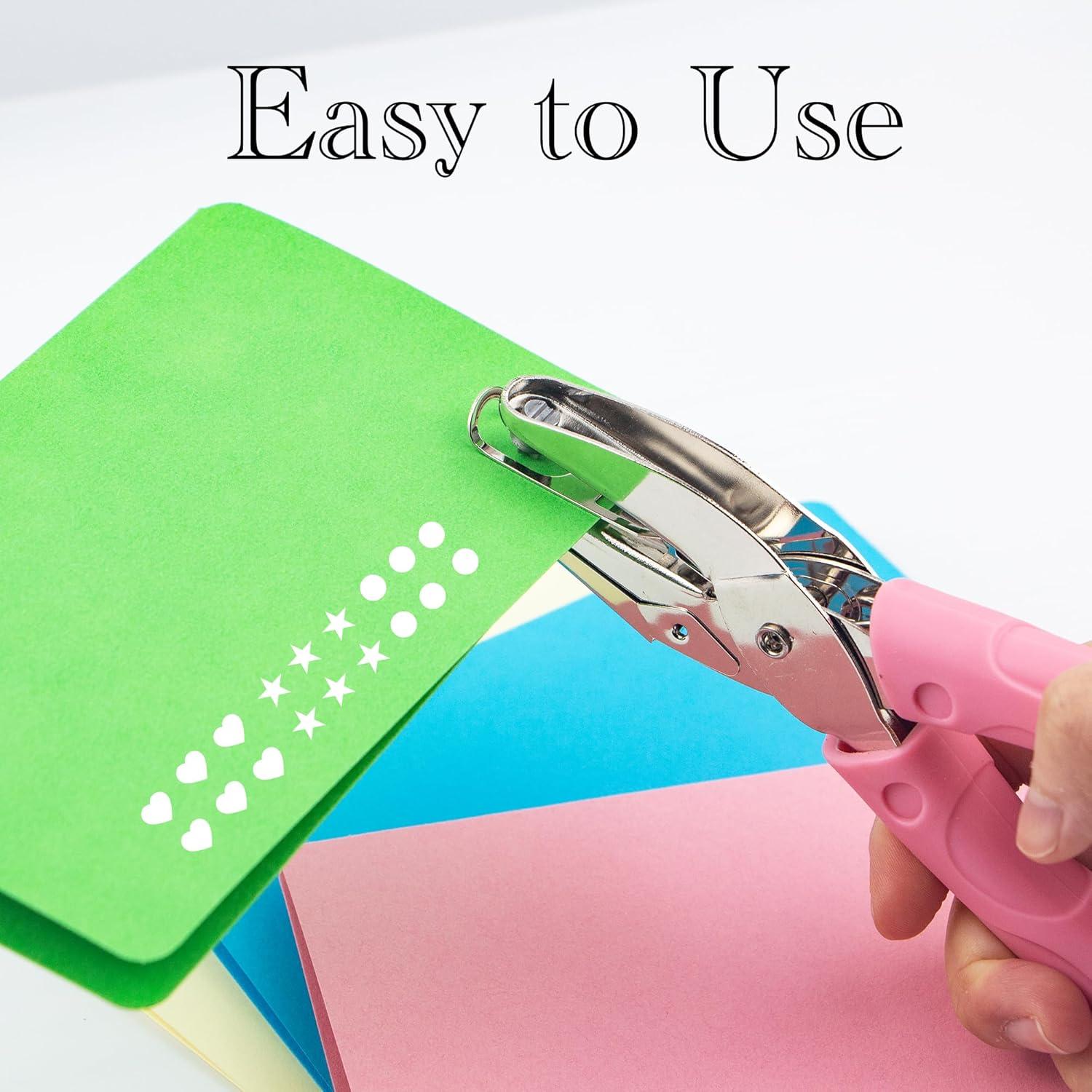 Perforadora de papel Krastmon estrella 16 cm con mango suave