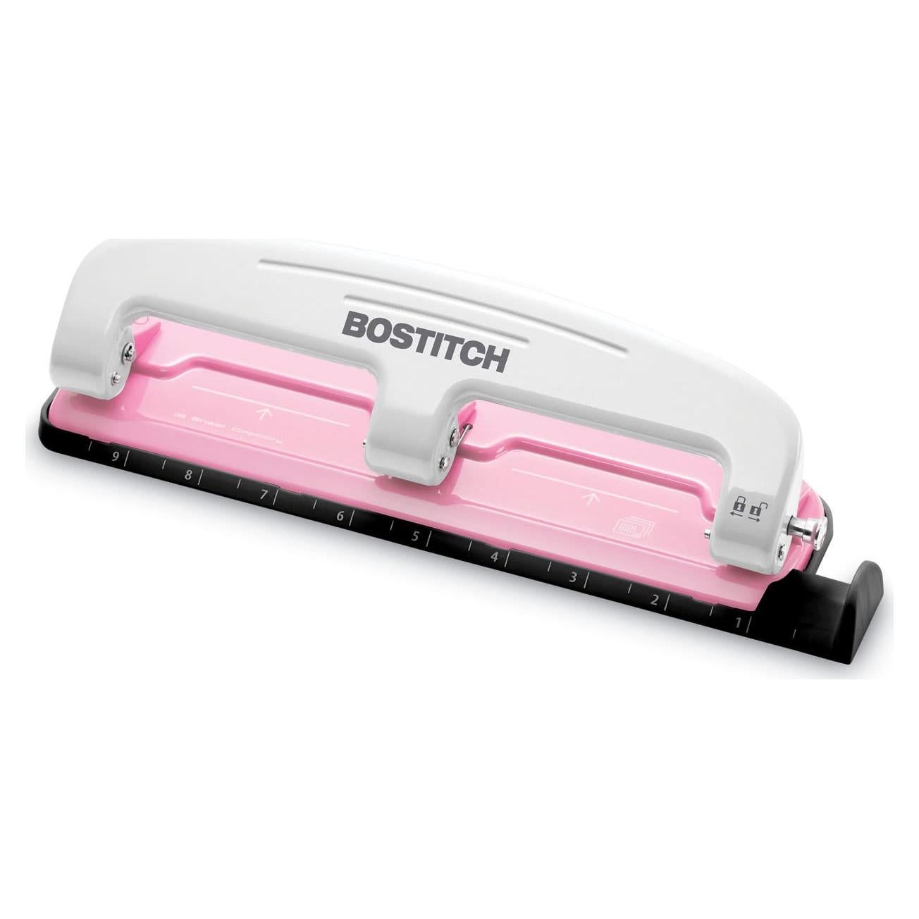 Perforadora PaperPro inCOURAGE 12 Hojas Rosa, Tecnología EZ Squeeze