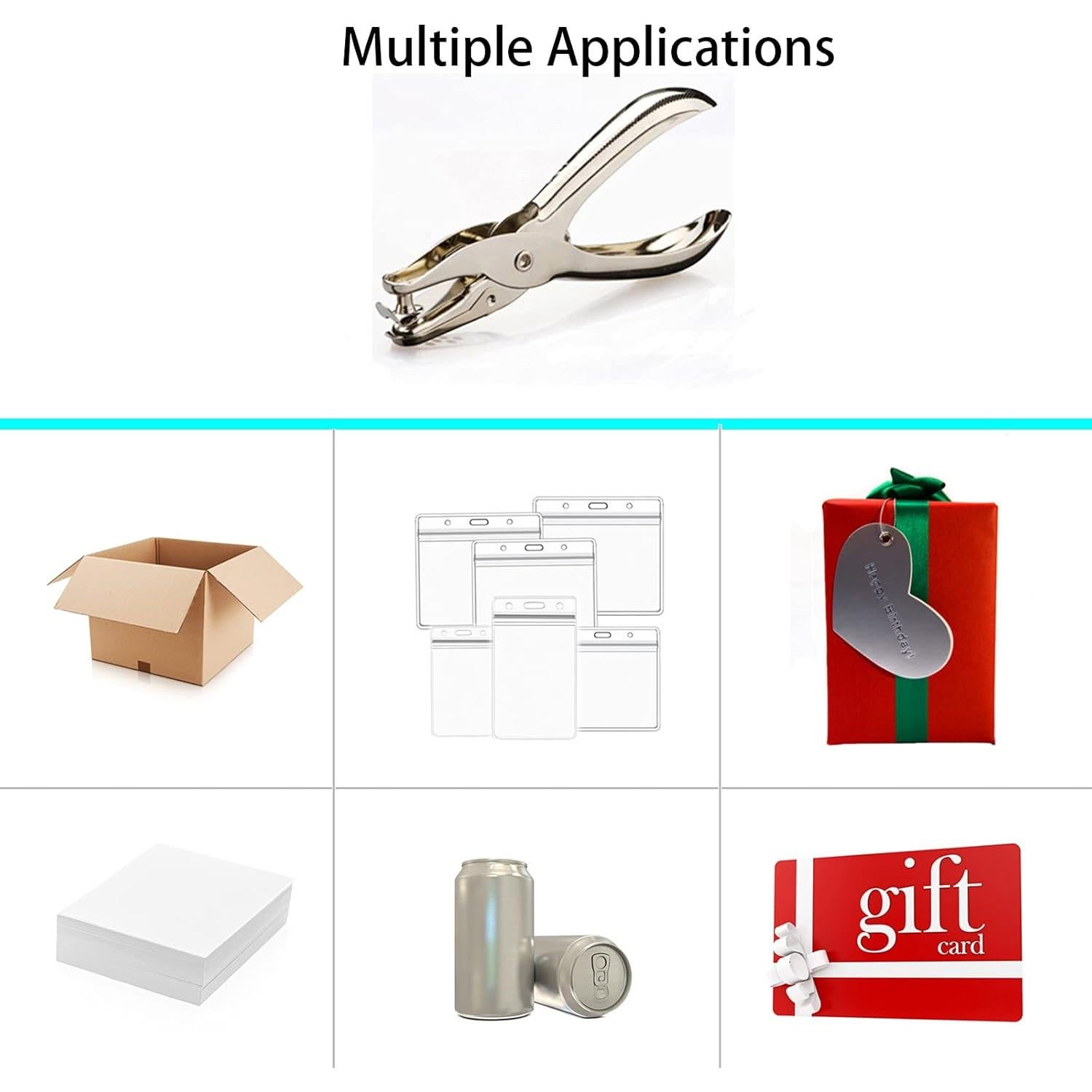 Perforadora portátil RUIFYRAY 1/4 y 1/8 pulgadas, paquete de 2