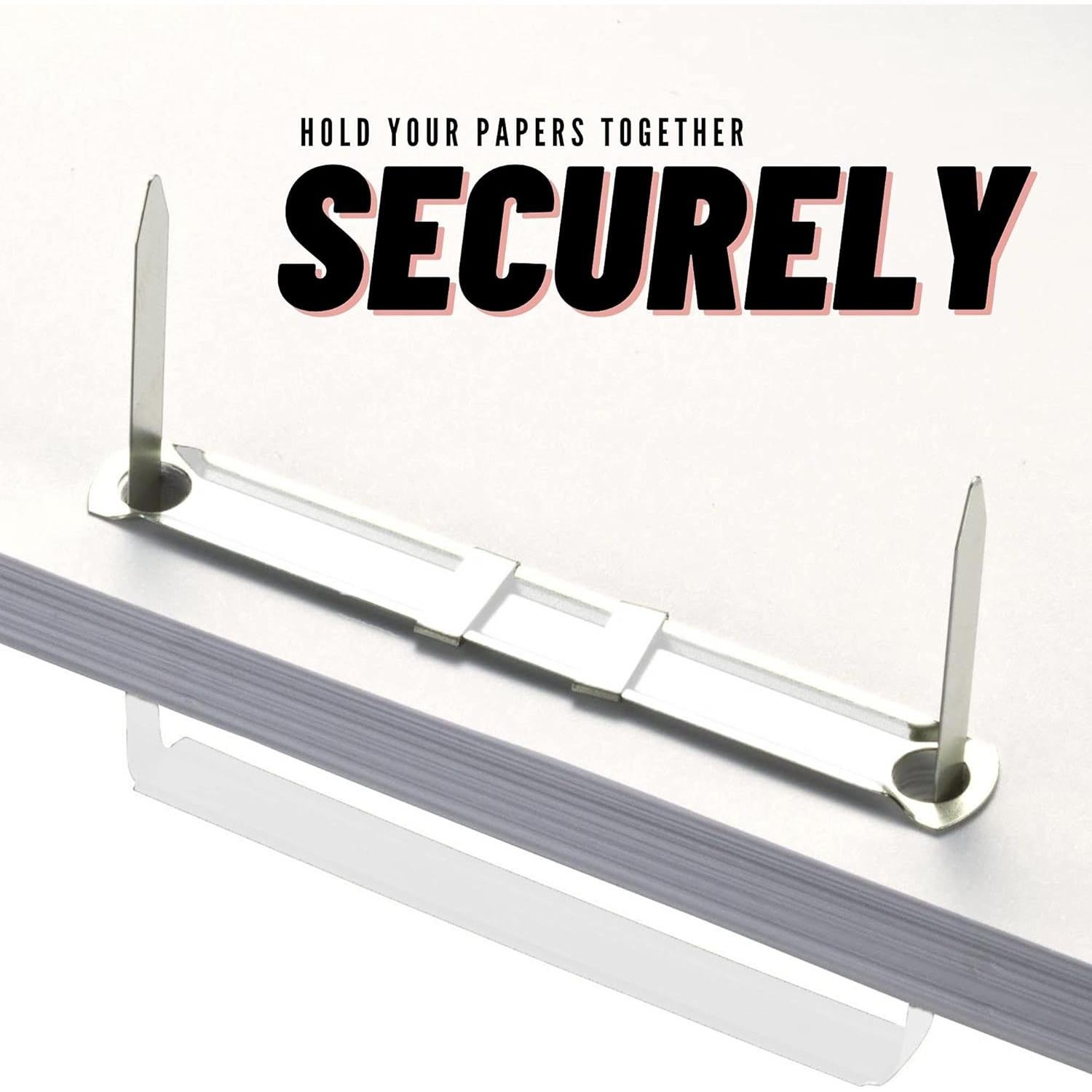 Sujetadores de Papel Metal Olympx 50 Pcs 5.08 cm Capacidad