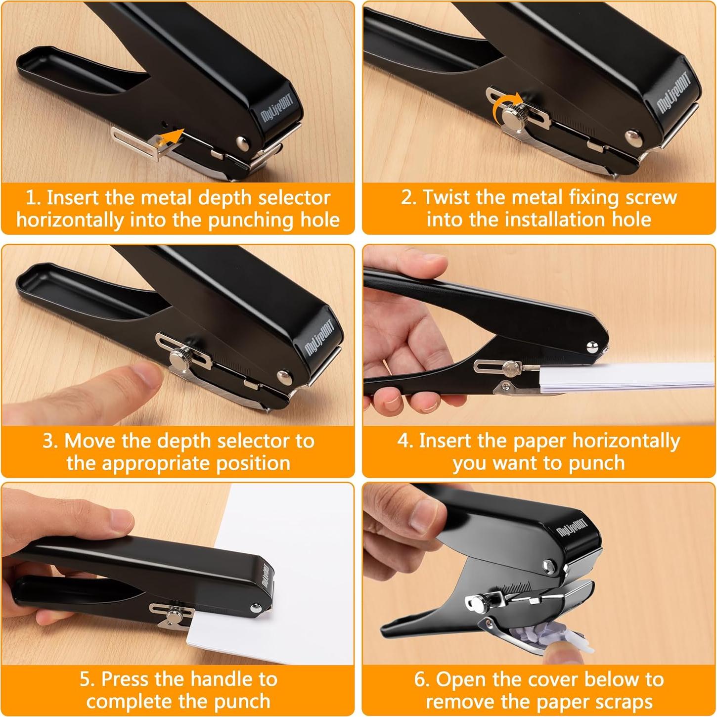 Perforadora de Agujeros MyLifeUNIT para Insignias - Metal, 15cm