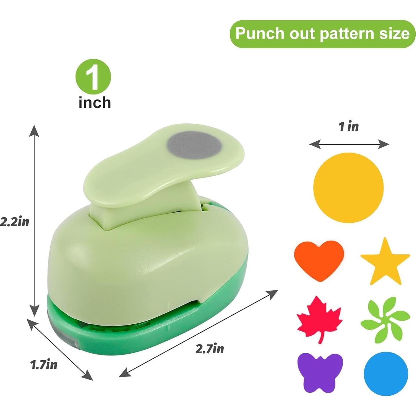 Troqueles de Papel UCEC para Manualidades - 6 Piezas 2.5-3 cm