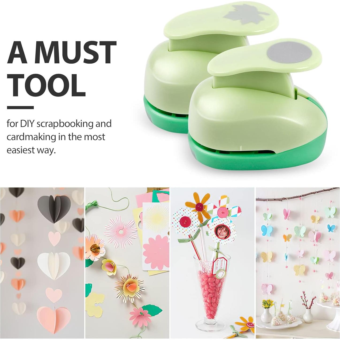 Troqueles de Papel UCEC para Manualidades - 6 Piezas 2.5-3 cm