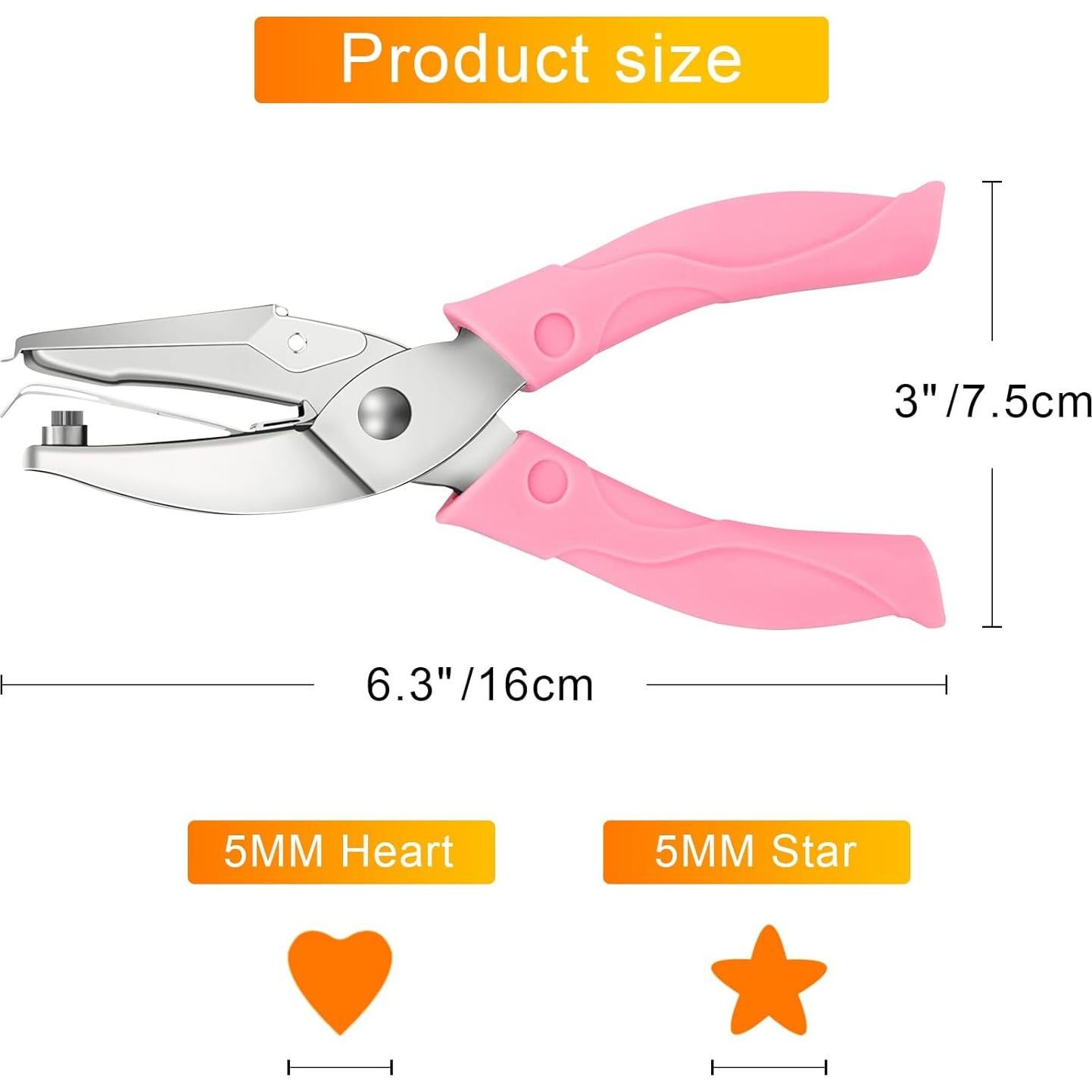 Kit de Perforadoras de Papel SOKOSEY - Corazón y Estrella