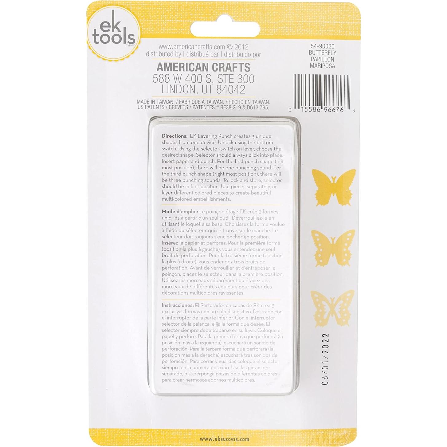 Troqueladora de Papel en Capas Mariposa EK Tools 3.18 cm