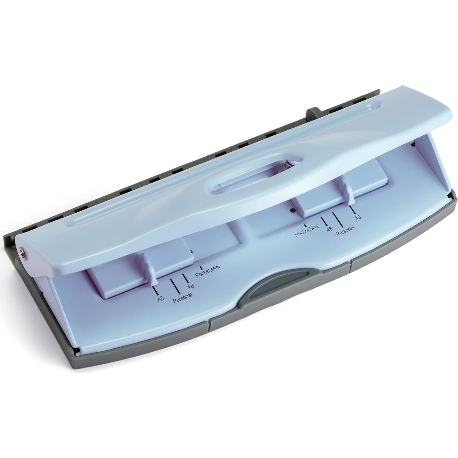 Perforadora Ajustable Officemate 6 Agujeros Azul 0.64 kg