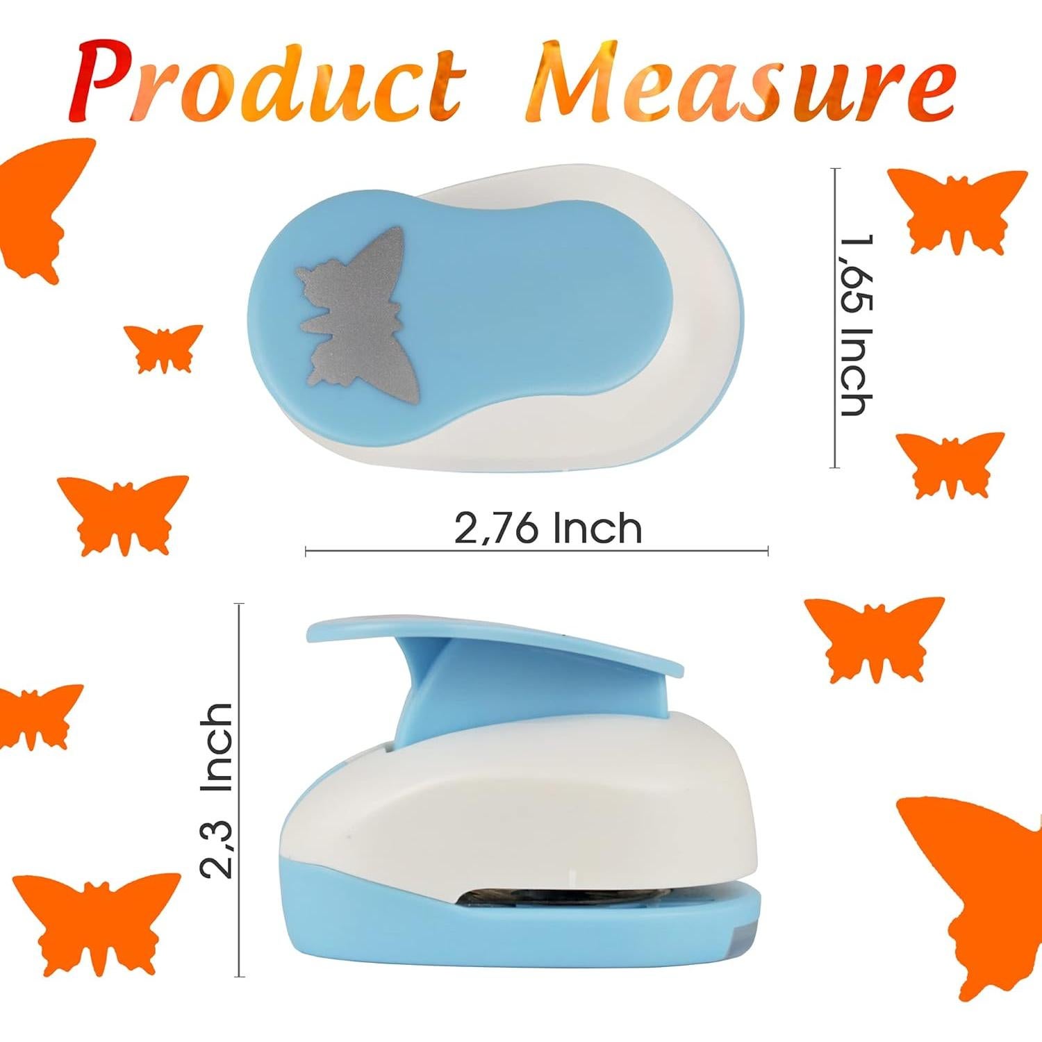 Cortador de Mariposa Ecohu 2.54 cm para Manualidades en Papel