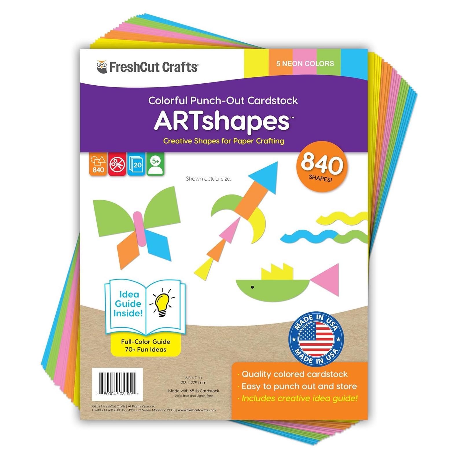 Kit de Manualidades FreshCut Crafts 840 Piezas Neón