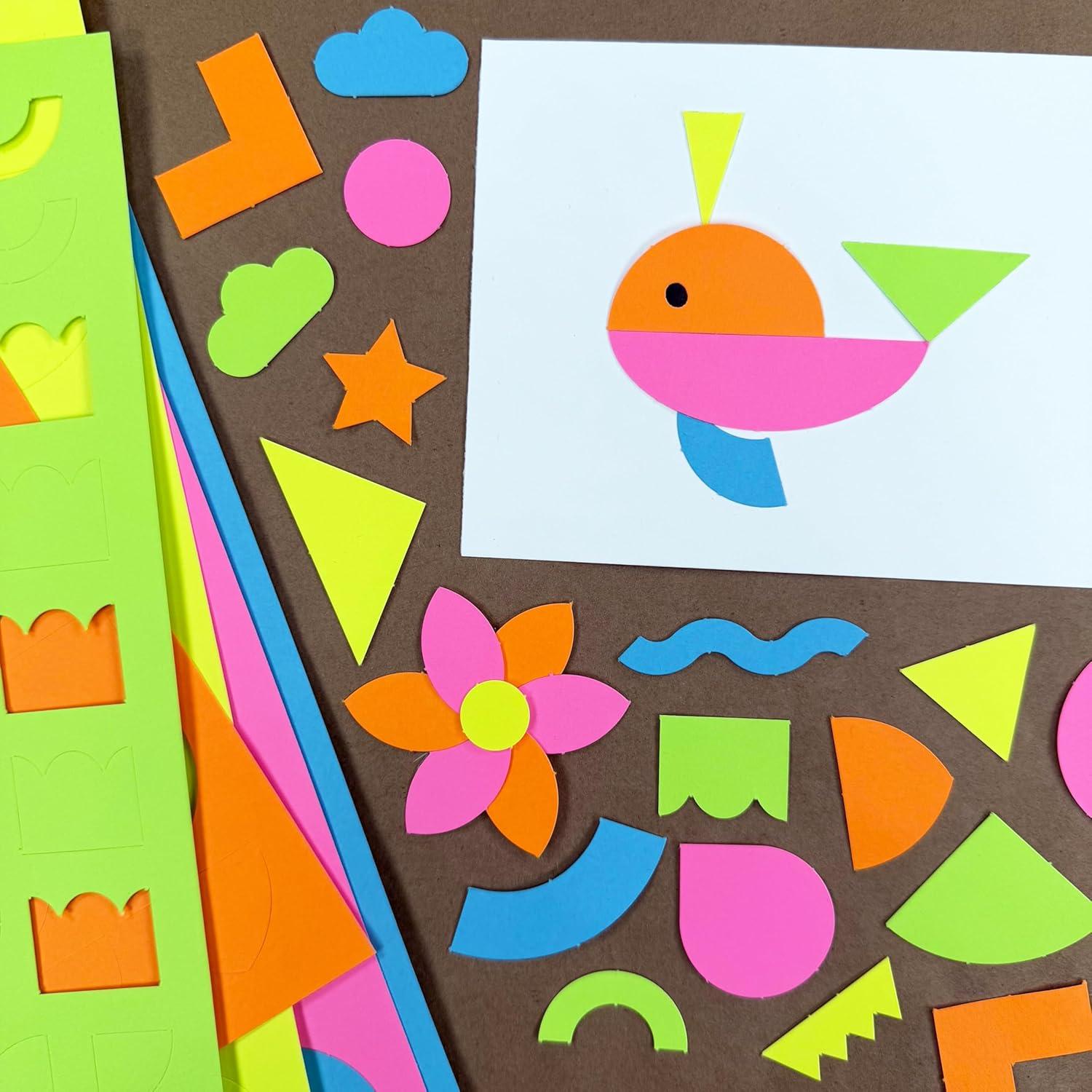 Kit de Manualidades FreshCut Crafts 840 Piezas Neón