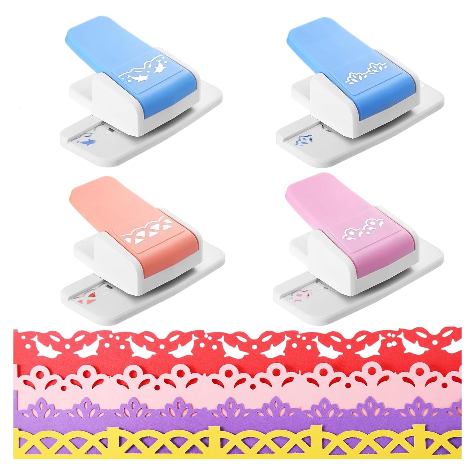 4 Troqueles de Borde Floral Anjetan para Manualidades en Papel