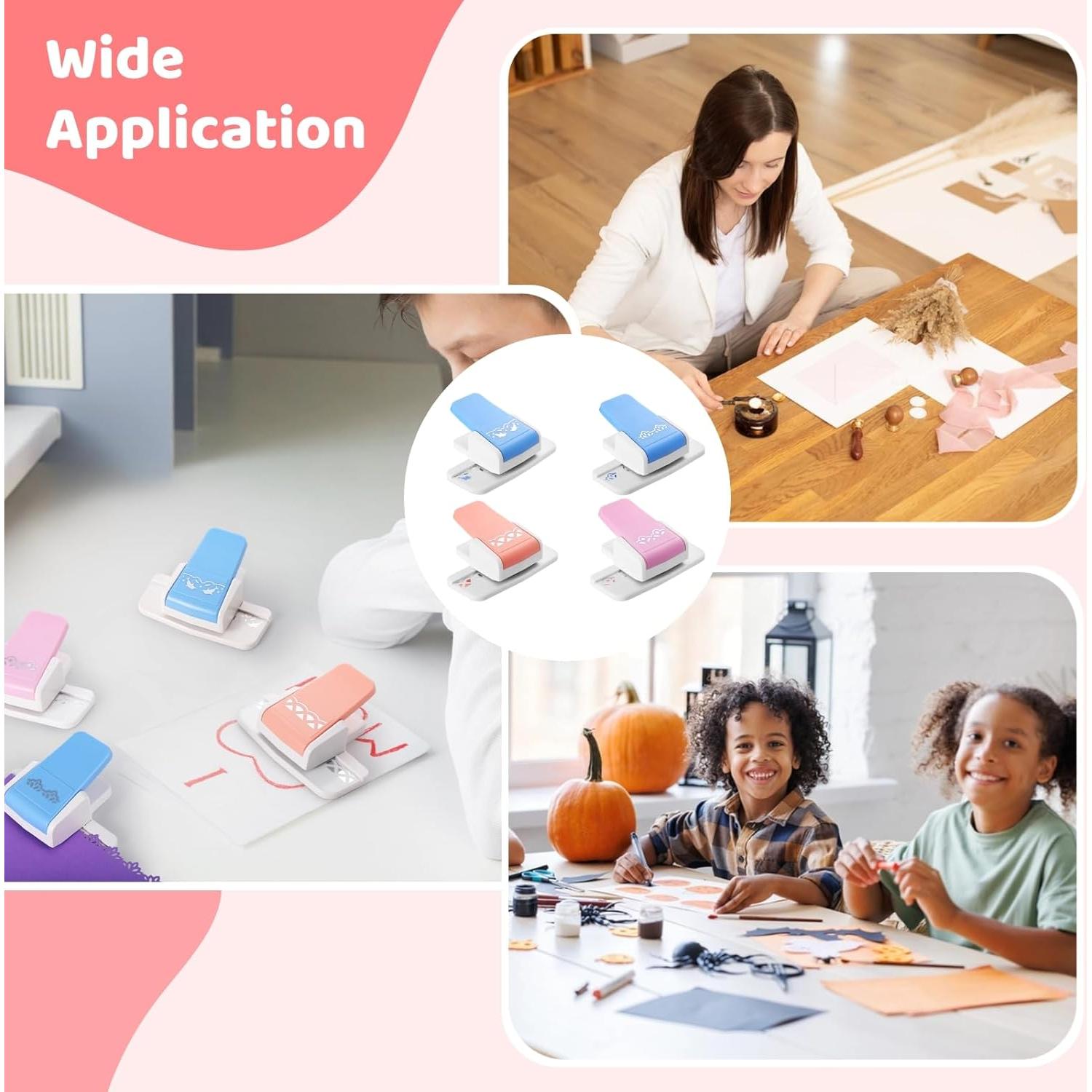 4 Troqueles de Borde Floral Anjetan para Manualidades en Papel