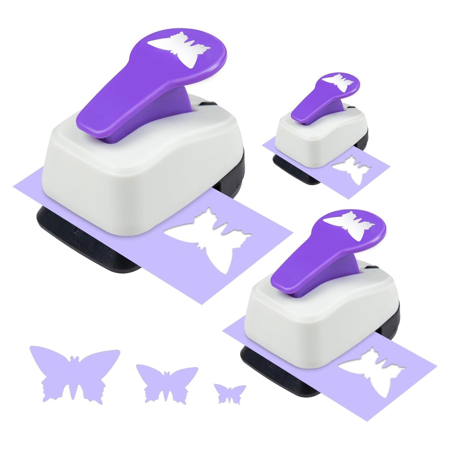 Juego de Perforadoras de Mariposa DDXY - 3 Tamaños 0.95 a 2.54 cm