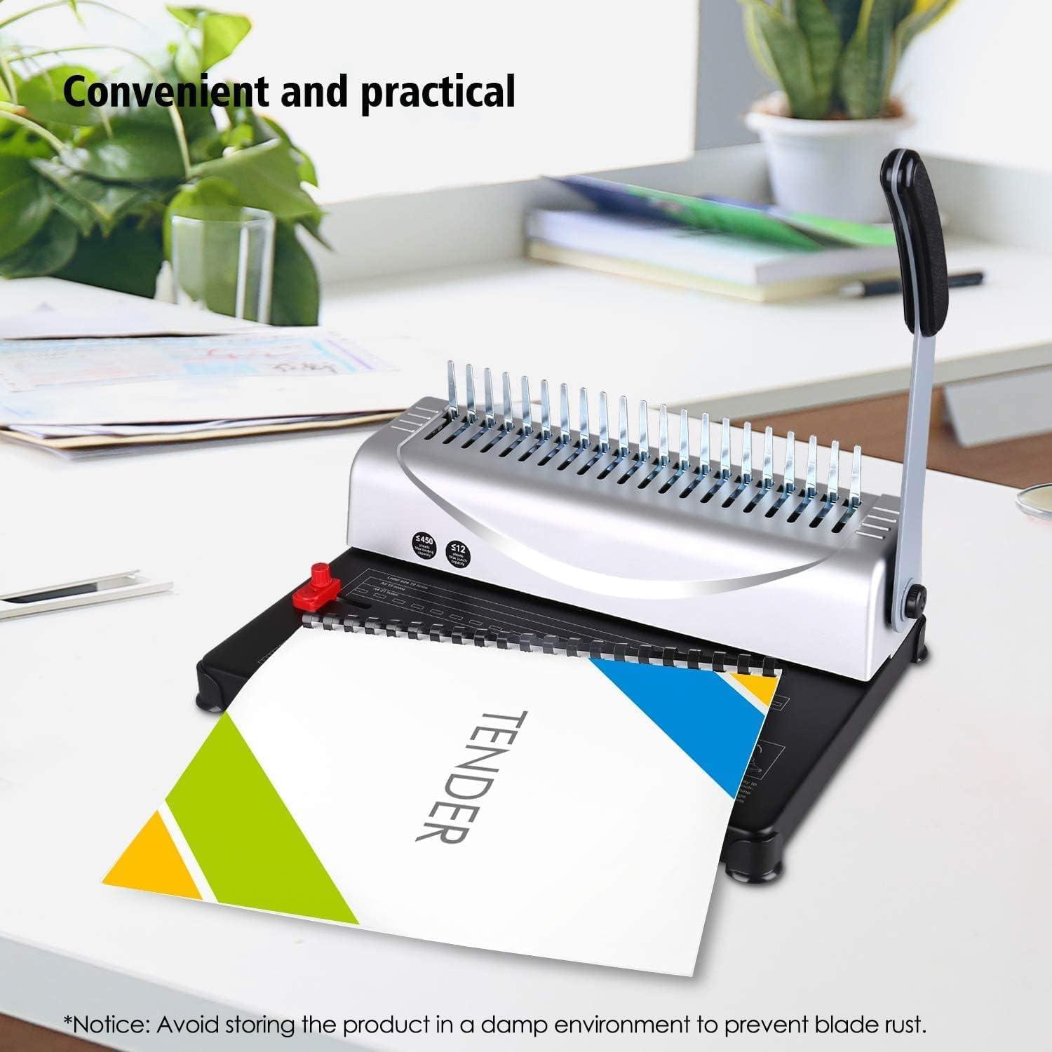 Máquina de Encuadernación MAKEASY 21 Hoyos A4/A5, 450 Hojas