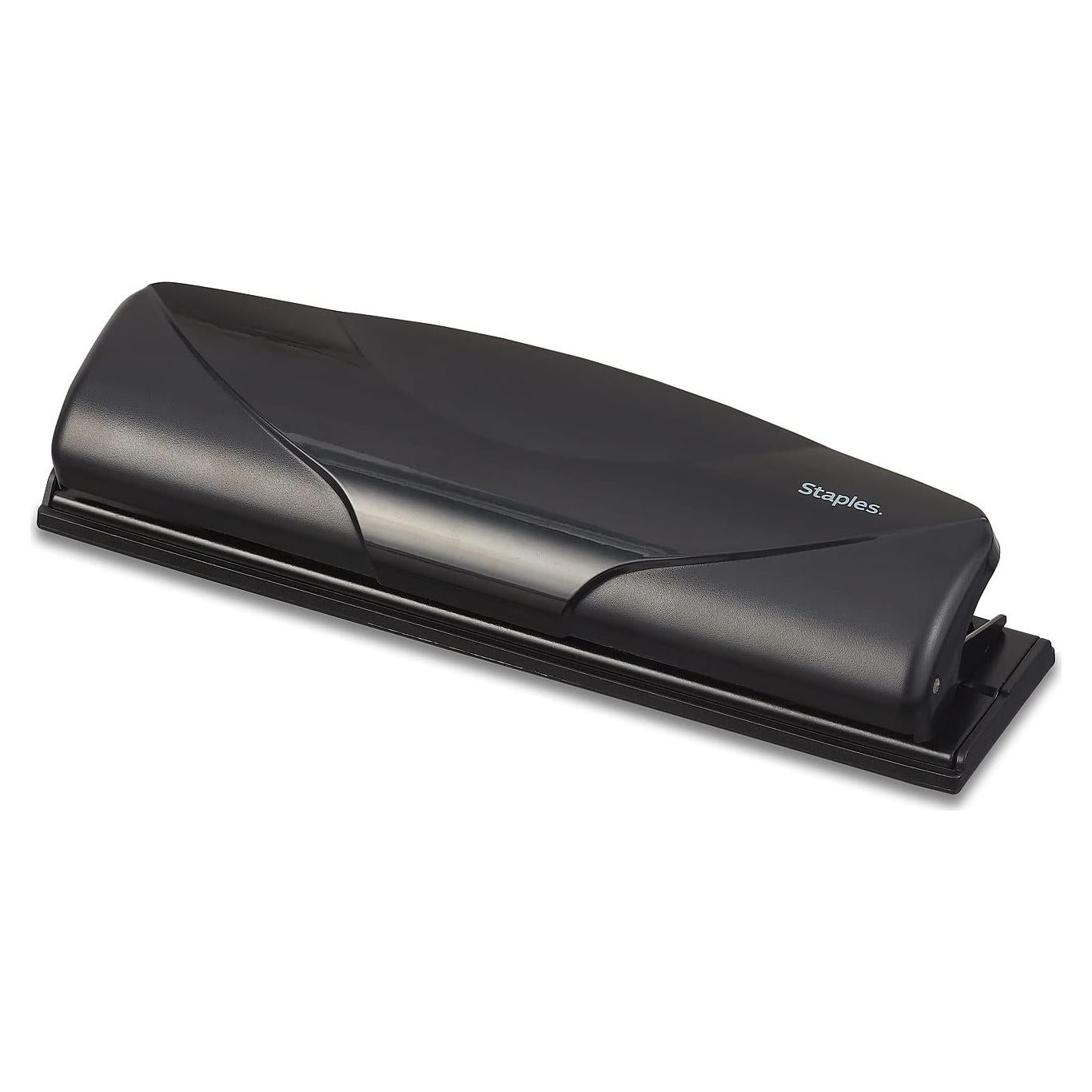 Perforadora Mini 3 Agujeros Staples 6 Hojas Negra