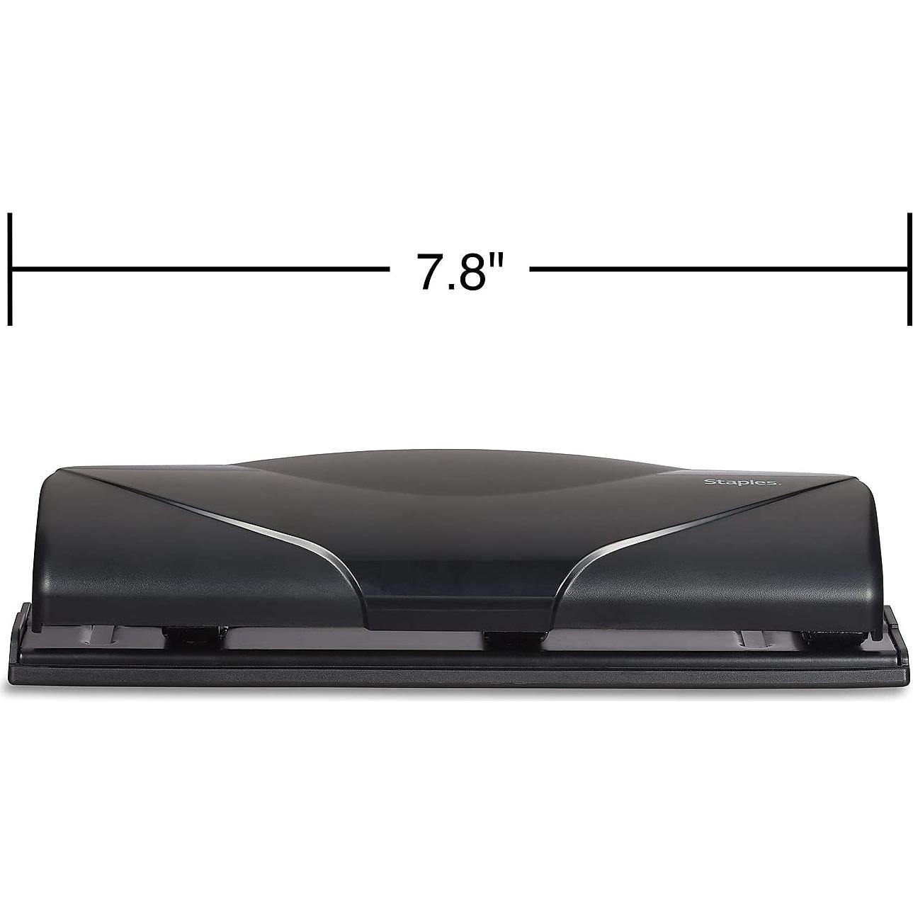 Perforadora Mini 3 Agujeros Staples 6 Hojas Negra