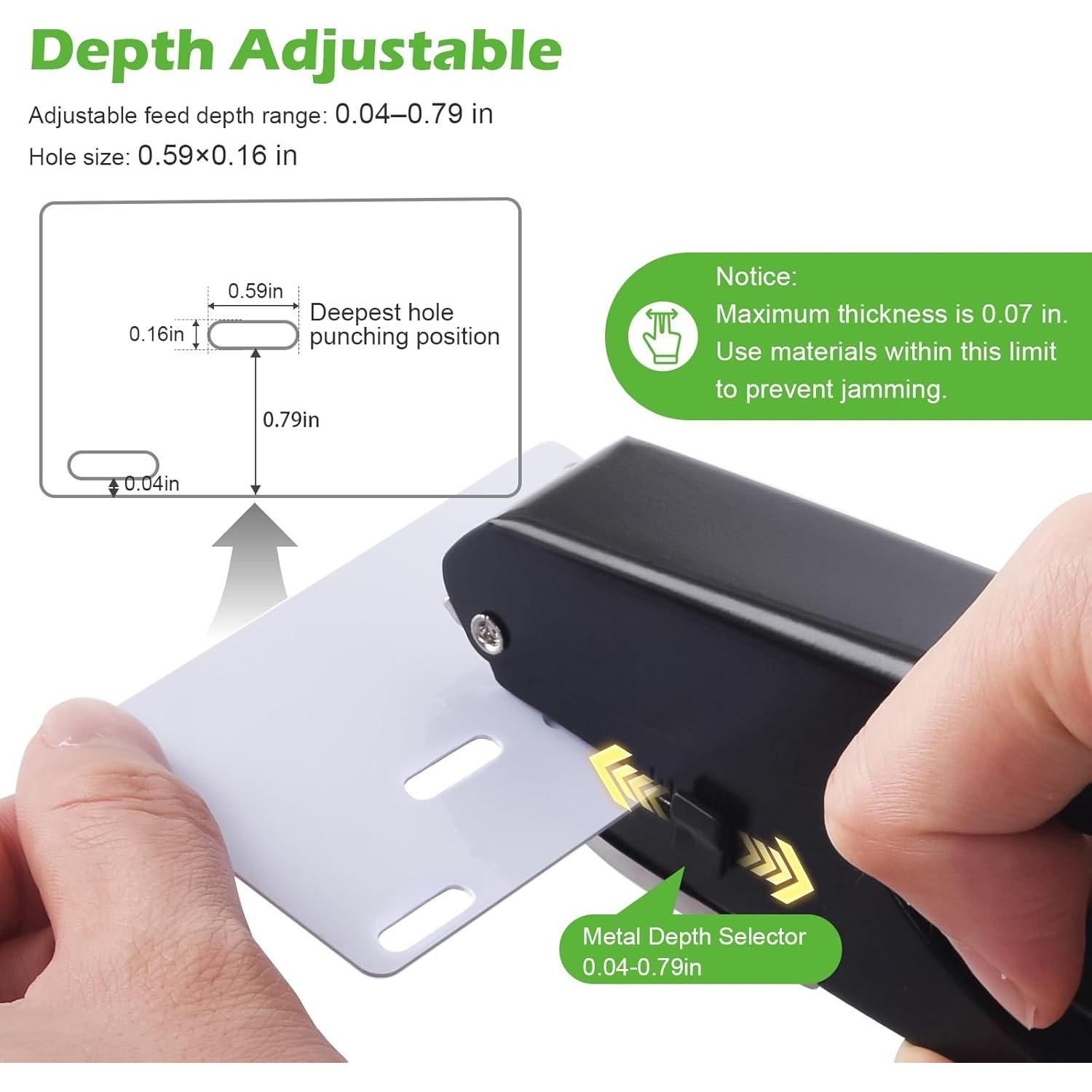 Perforador de ranura Zofly para tarjetas de identificación - Metal