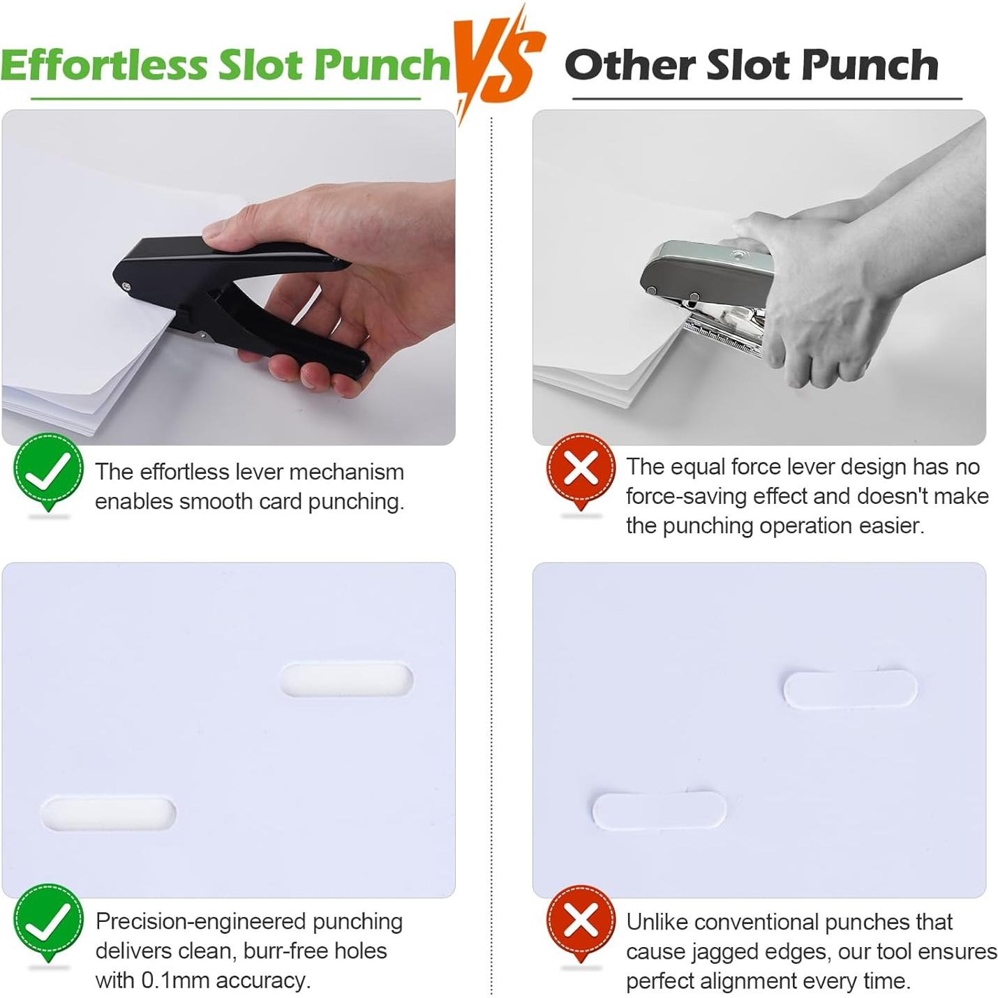 Perforador de ranura Zofly para tarjetas de identificación - Metal