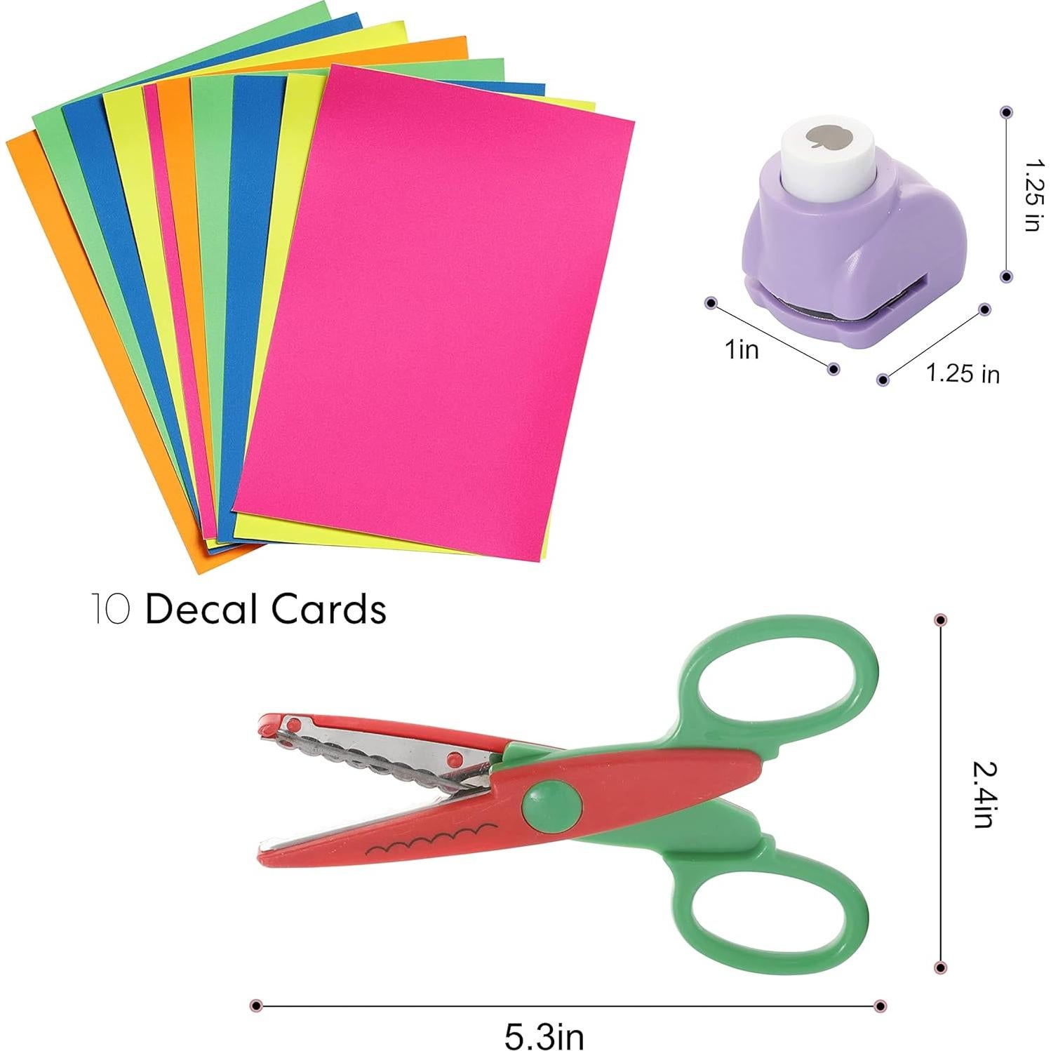 Kit de Manualidades Incraftables 26 Piezas - Tijeras y Perforadoras