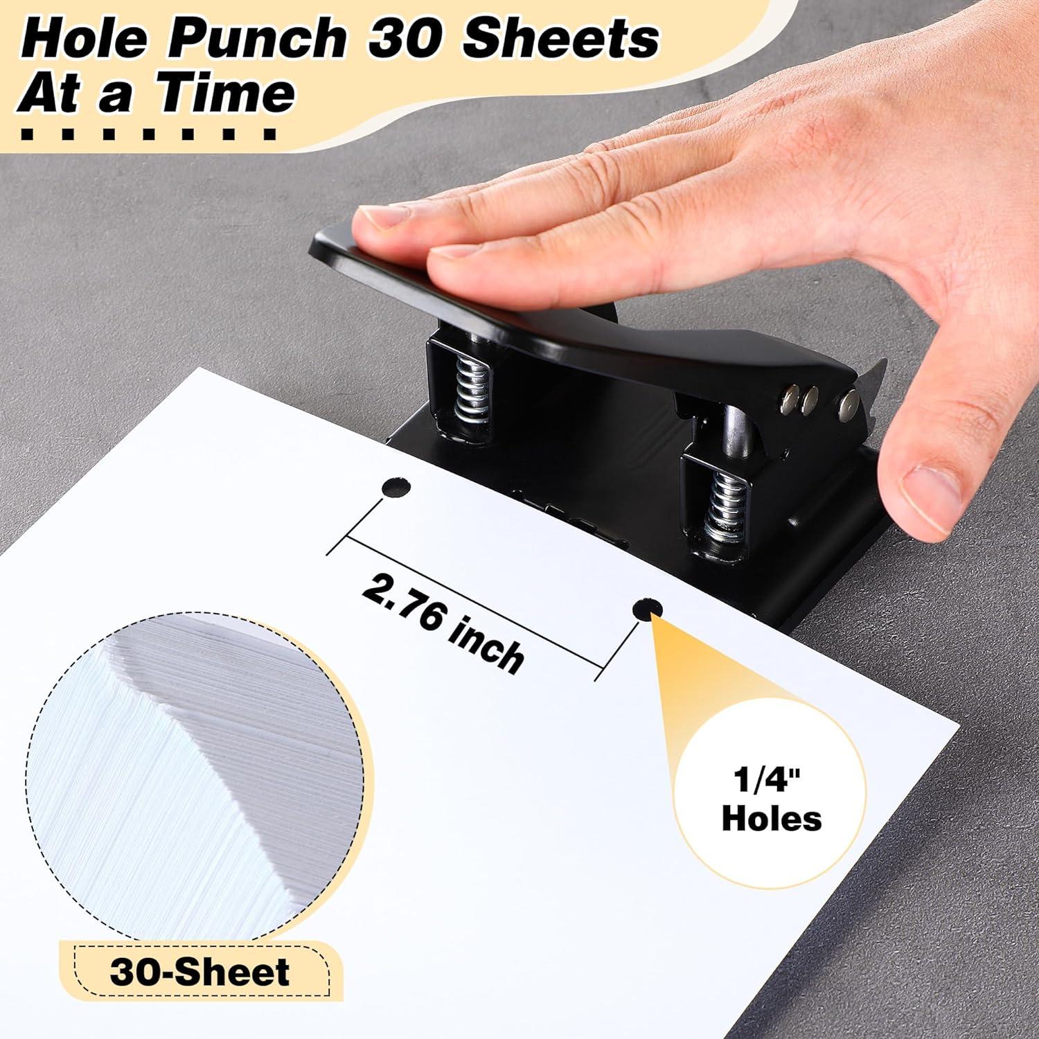 Perforadora Dreyoo 2 Agujeros Alta Resistencia 30 Hojas