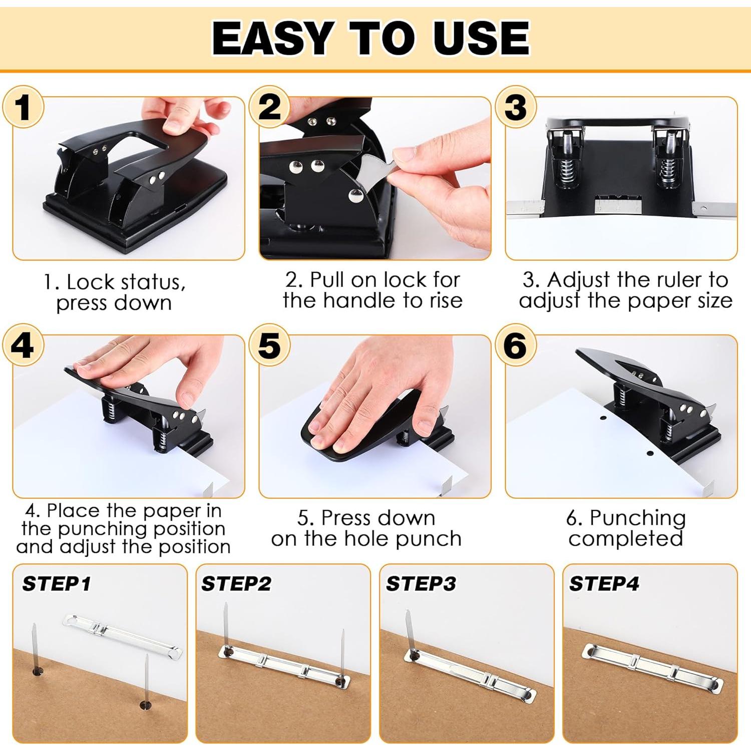 Perforadora Dreyoo 2 Agujeros Alta Resistencia 30 Hojas