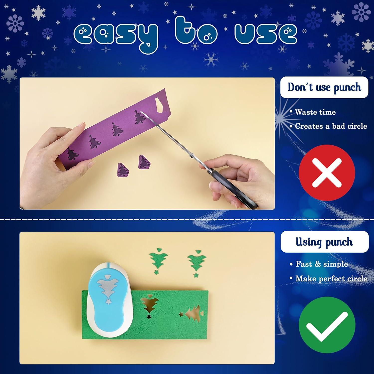 Perforadora de Árbol de Navidad ECOHU 2.54 cm para Manualidades