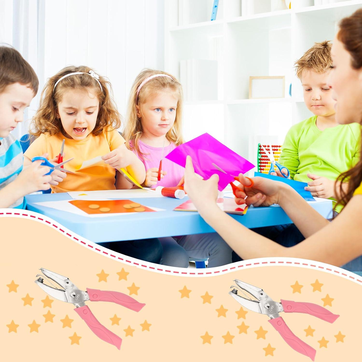 Perforadora de Papel Pletpet Estrella 6.35 mm Rosa Acero Inoxidable