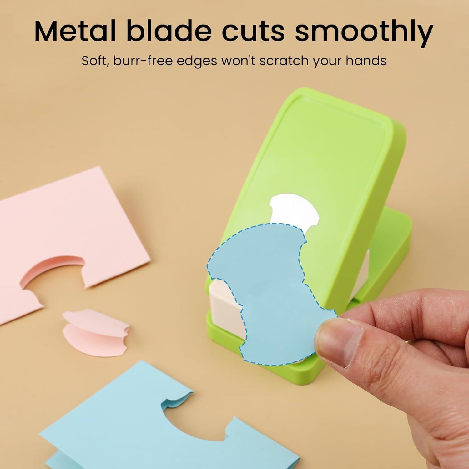 Perforadora de Pestañas Cola de Ballena HAUSTGO - Ideal para Scrapbooking y Planificadores