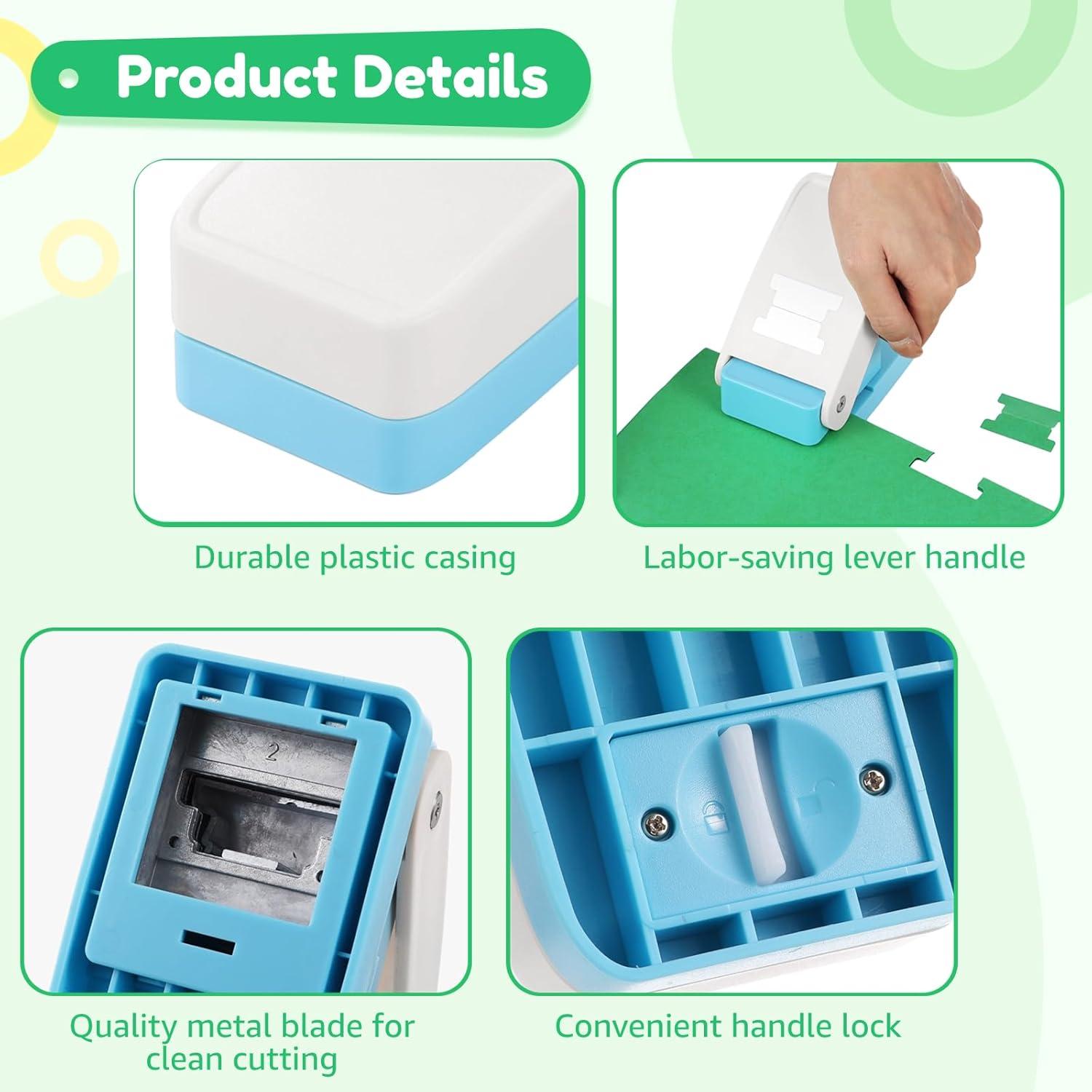 Troquelador de Etiquetas Tideme - 2 Piezas, 3.81cm, Manualidades