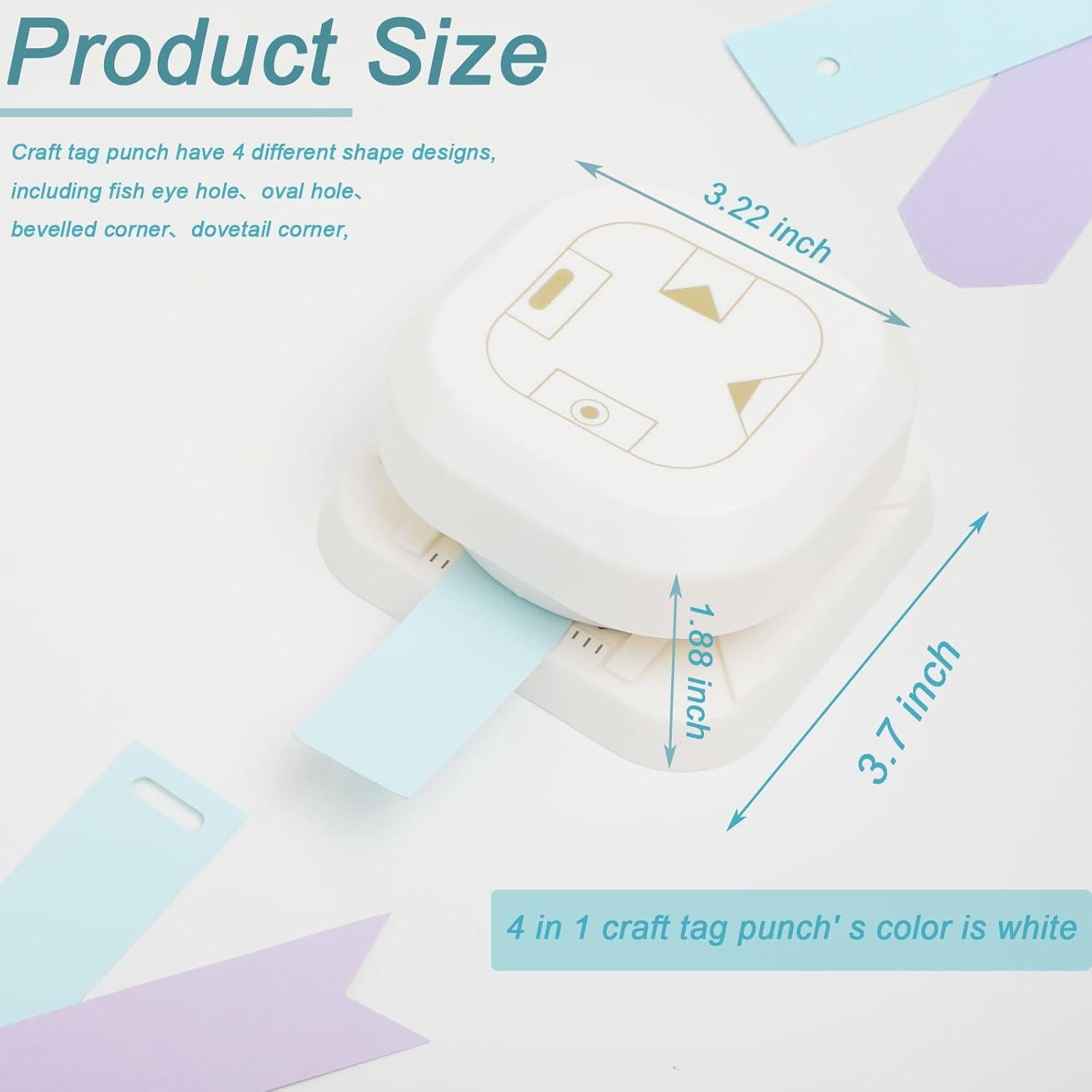 Troqueladora de Etiquetas 4 en 1 PRENDI para Scrapbooking