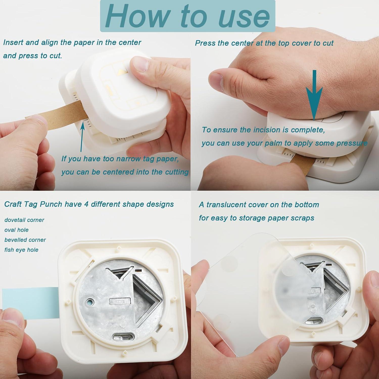 Troqueladora de Etiquetas 4 en 1 PRENDI para Scrapbooking