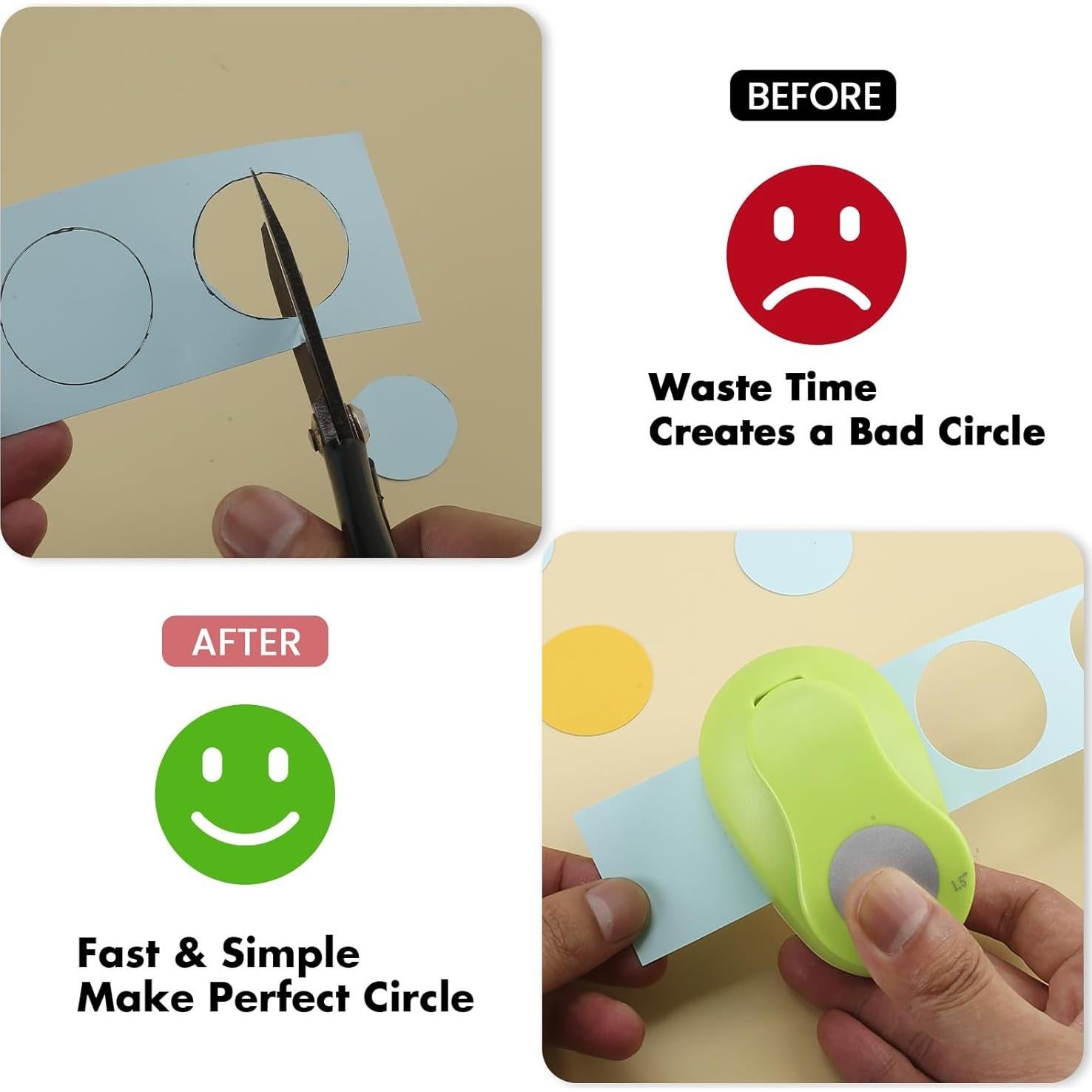 Troquelador de Círculo HAUSTGO 50mm para Manualidades