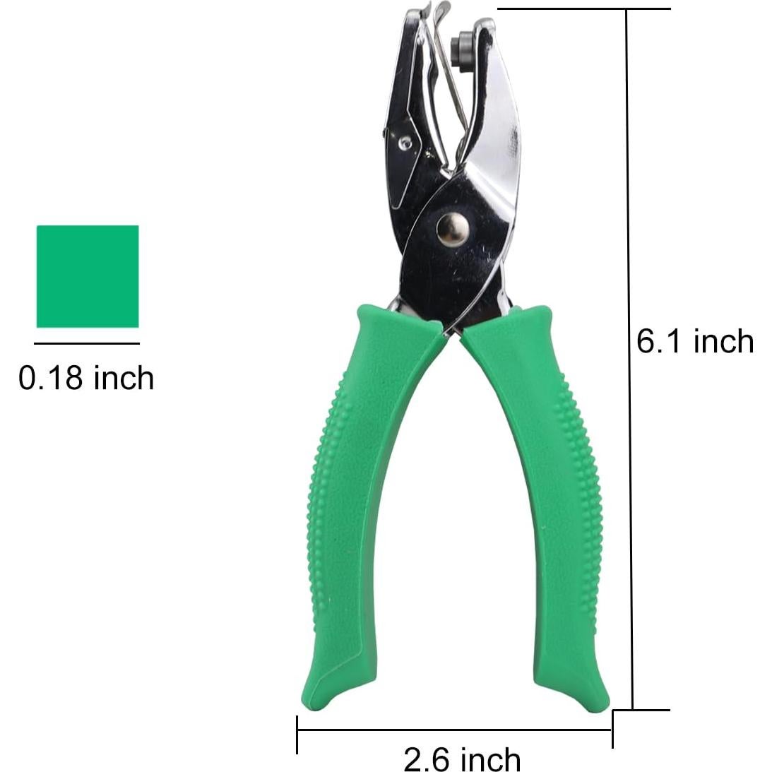 Perforadora de papel Aacehlh cuadrada 4.5 mm verde manual