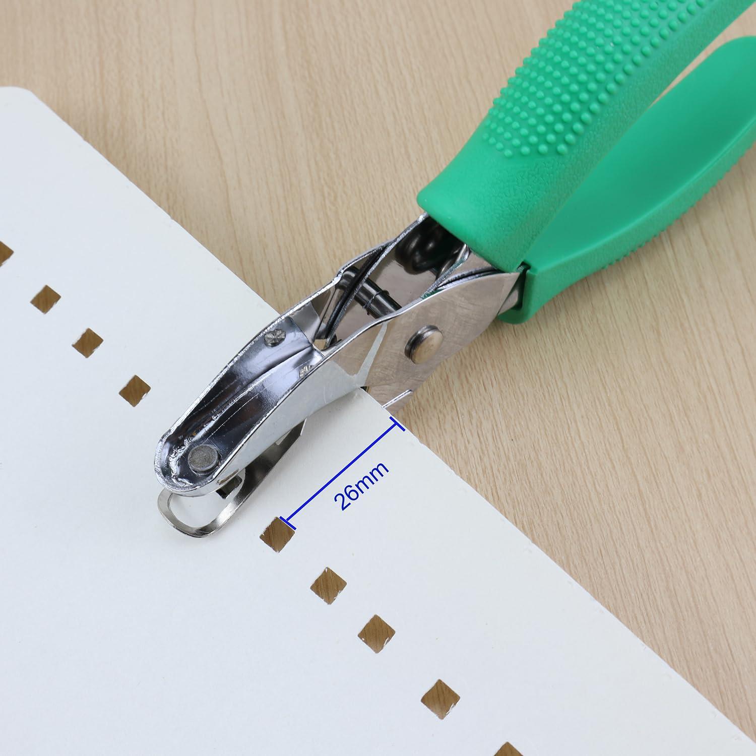 Perforadora de papel Aacehlh cuadrada 4.5 mm verde manual