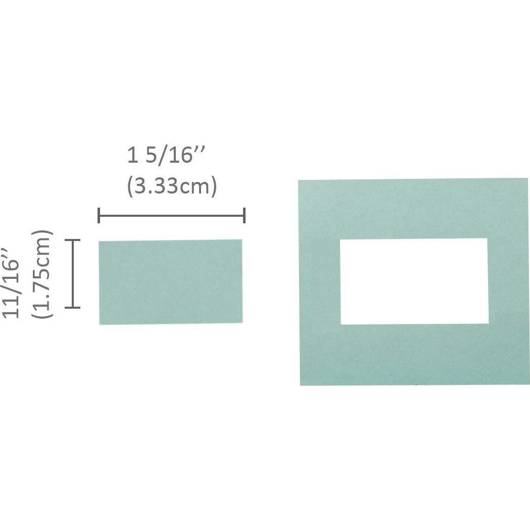 Troquel Bira Craft Rectángulo 3.33 x 1.75 cm para Manualidades