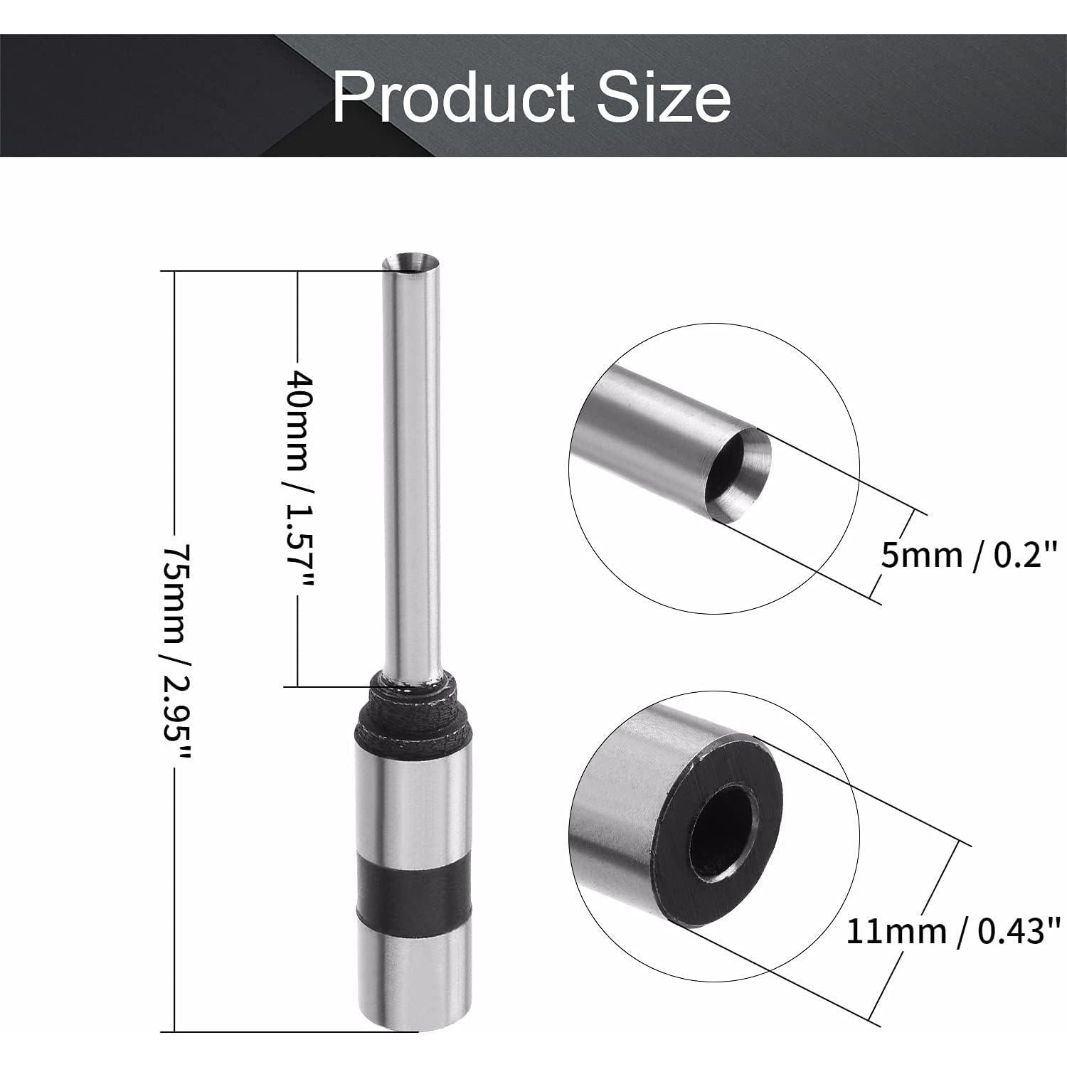 Broca de Perforación Utoolmart 5mm Mango Recto para Papel