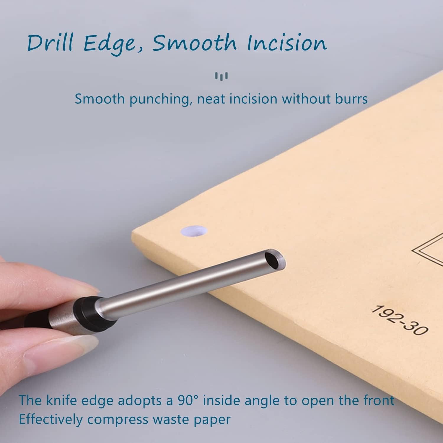 Broca de Perforación Utoolmart 5mm Mango Recto para Papel