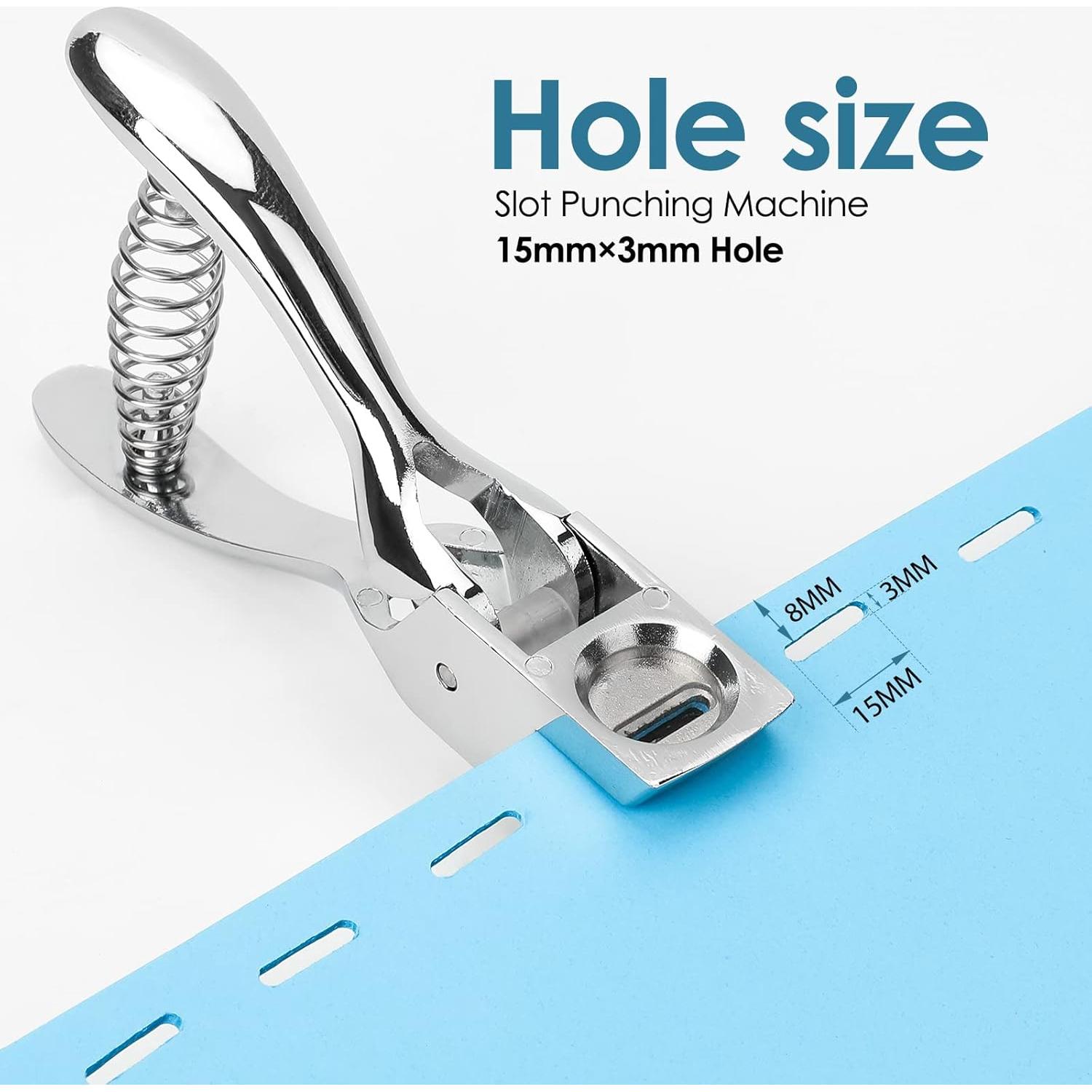 Perforadora de Orificio MROCO 15mm x 3mm Metálica Portátil