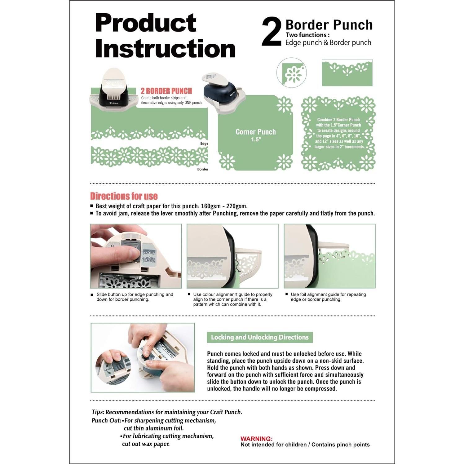 Troquel de Borde Bira Craft Rosa-2 para Scrapbooking