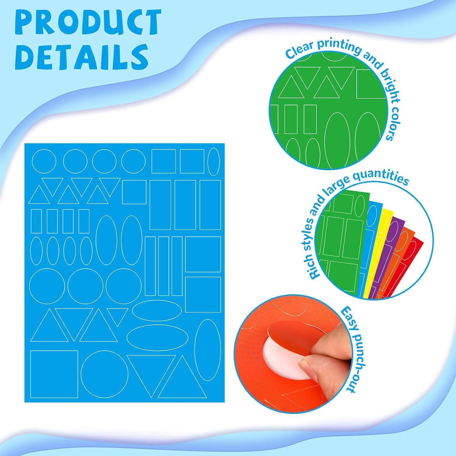 Paquete de Formas de Papel Troquelado Naozinebi 828 Piezas