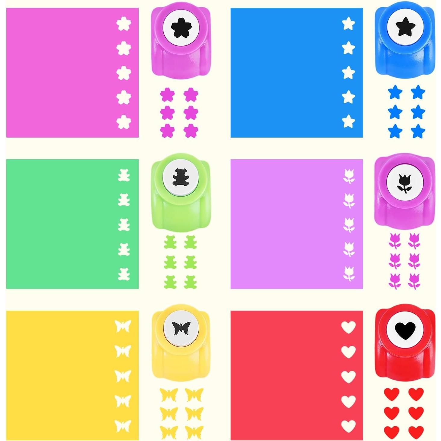 Set de Manualidades UCEC: 8 Tijeras, 6 Perforadoras y 30 Hojas