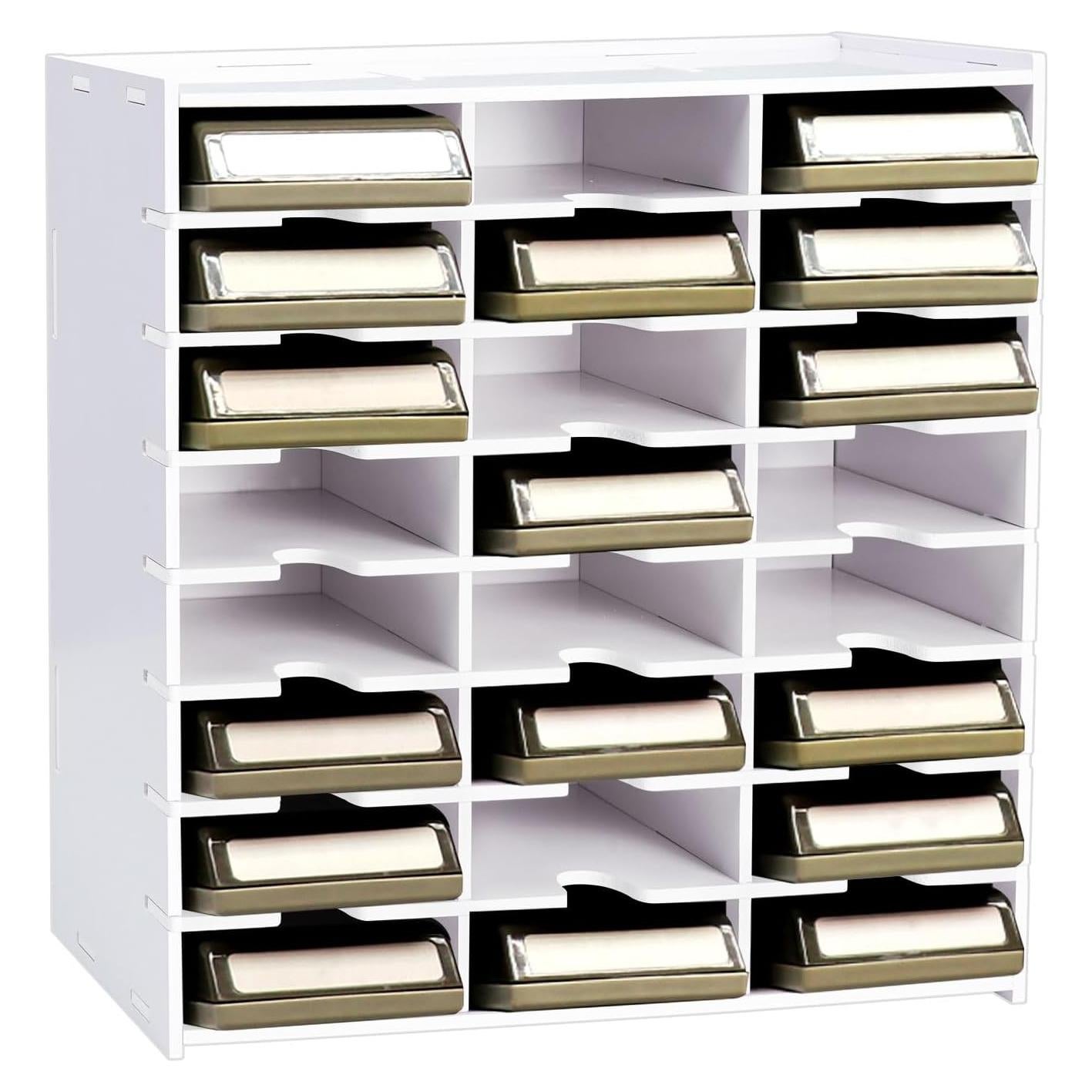 Soporte Organizador de Punches SANFURNEY Blanco 24 Ranuras