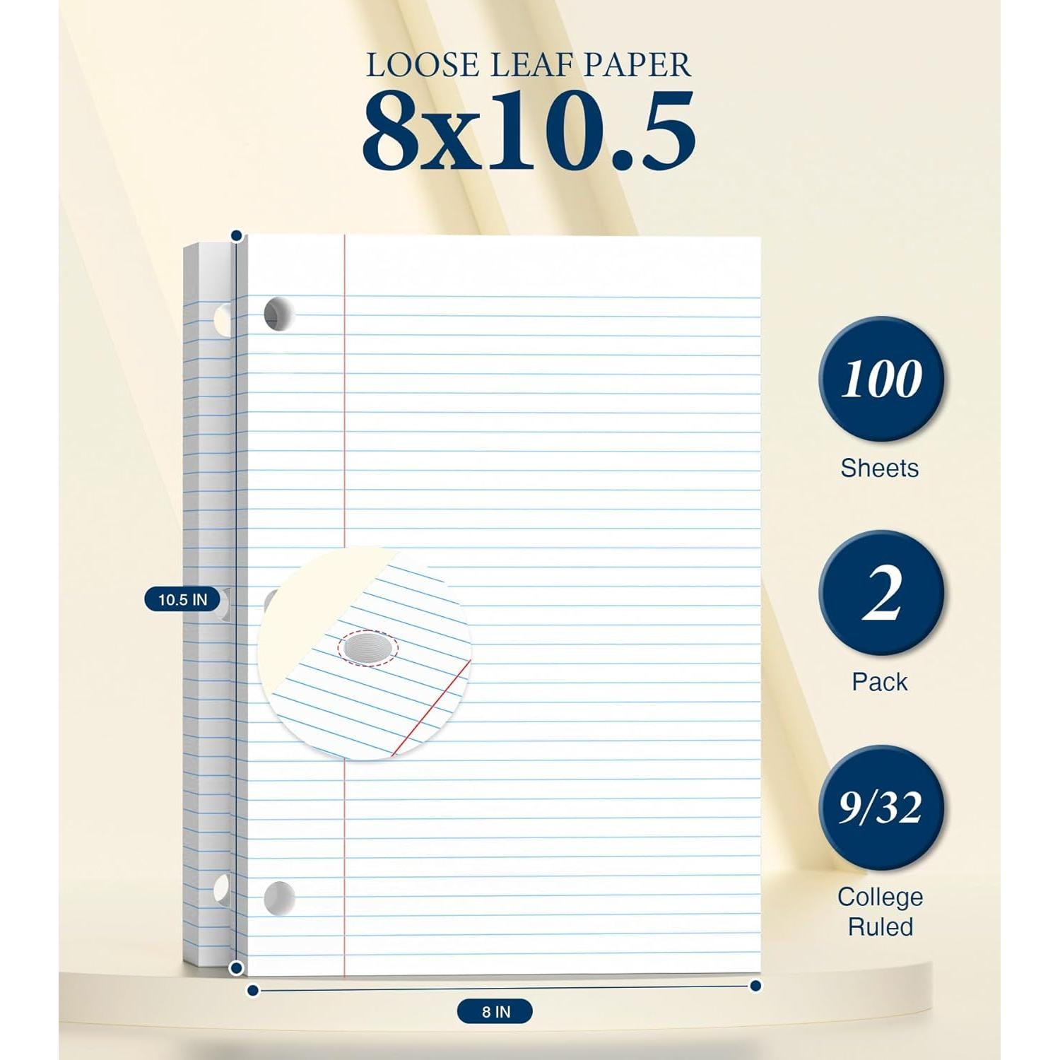 Papel Suelto Rayado Universitario PINJINGPRO 100 Hojas