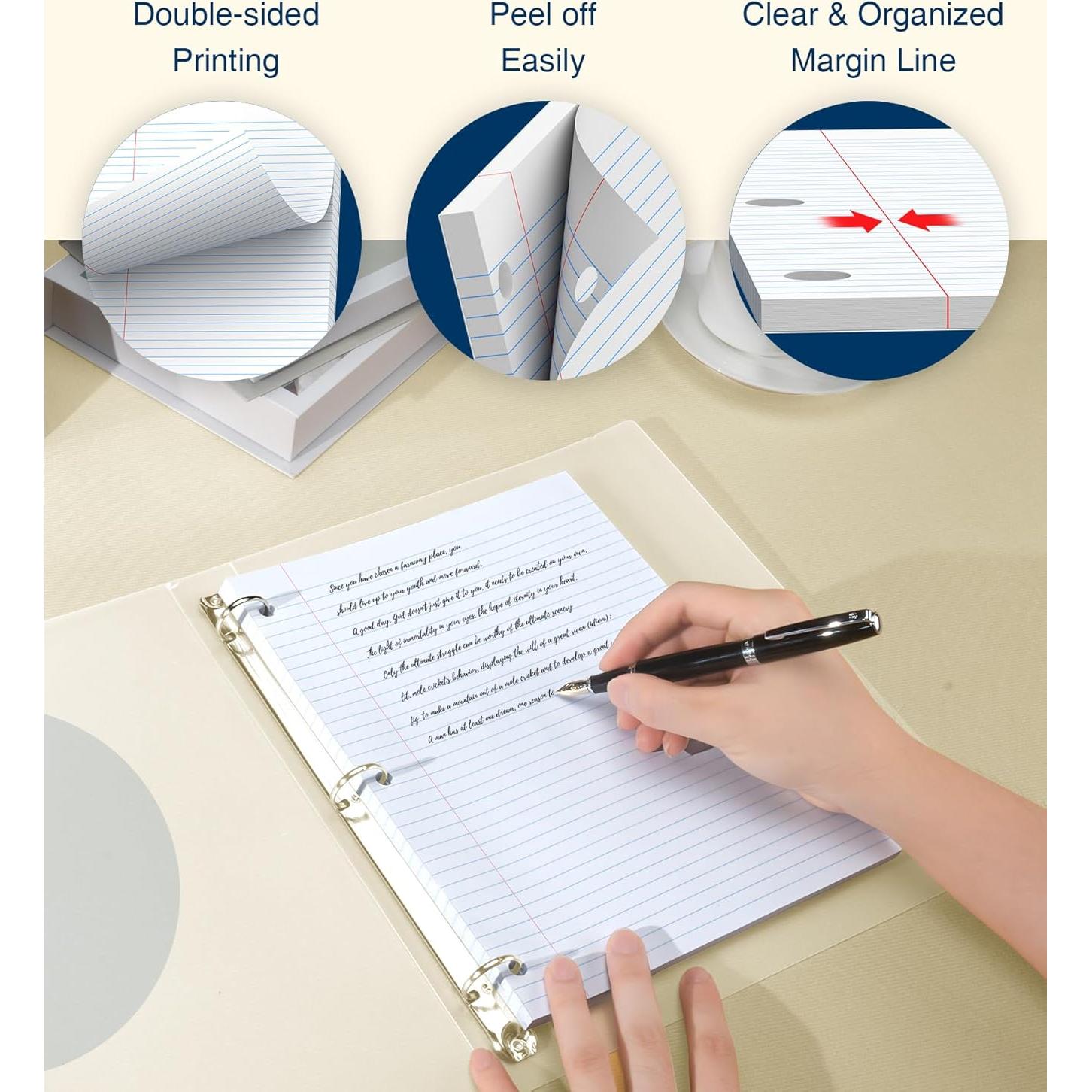 Papel Suelto Rayado Universitario PINJINGPRO 100 Hojas