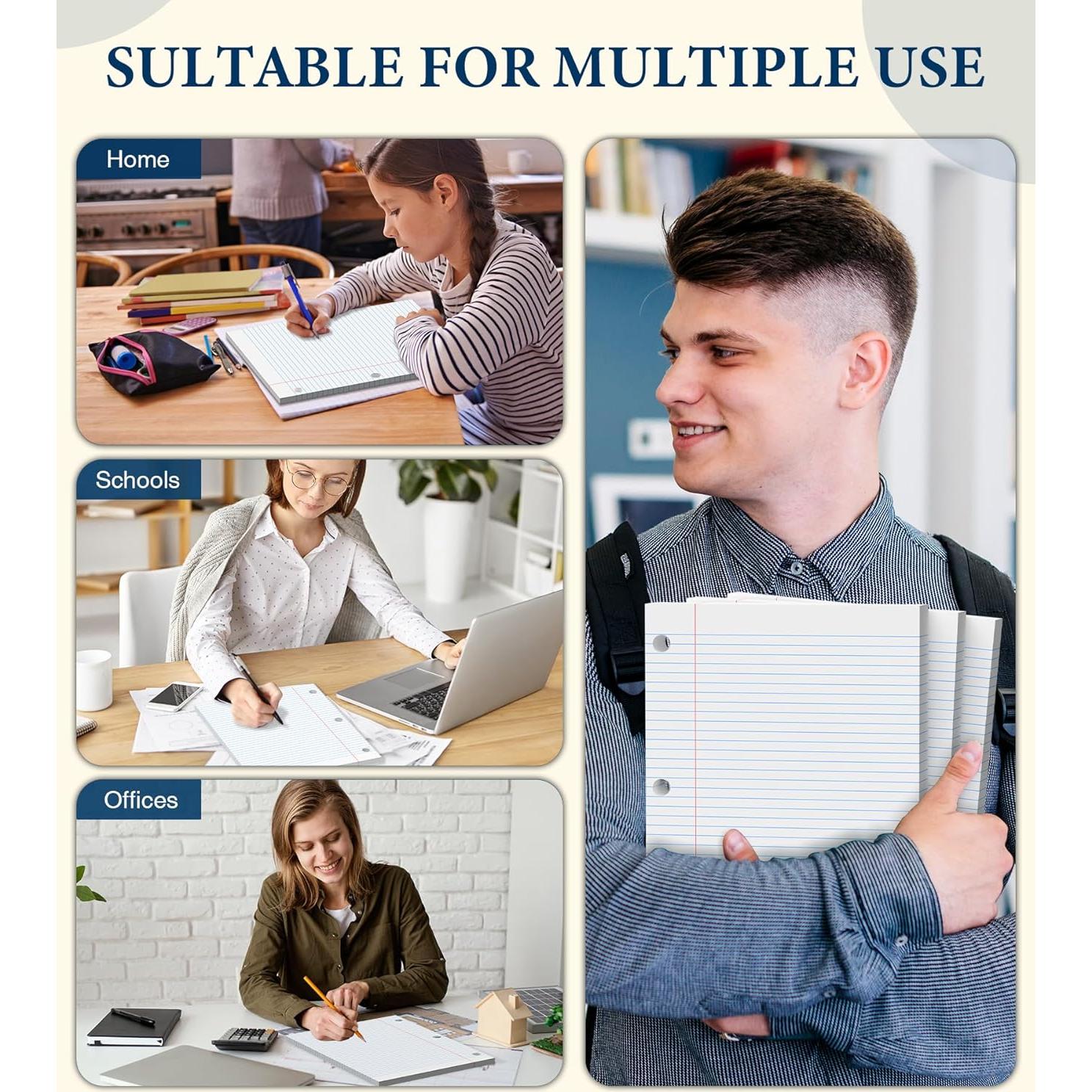 Papel Suelto Rayado Universitario PINJINGPRO 100 Hojas