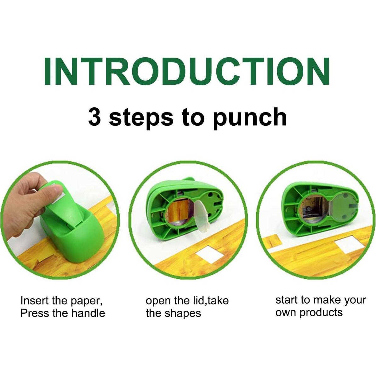 Perforadora manual Wsyhomie 5.08 cm Triángulo 0.30 kg