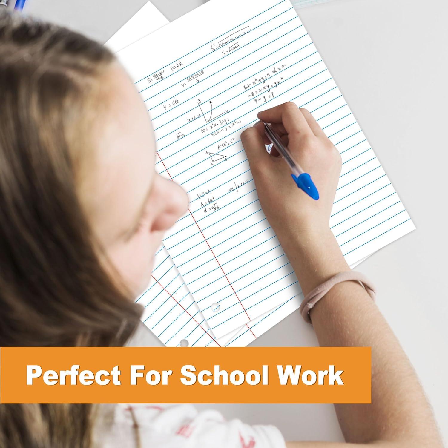 Papel Suelto Rayado Ancho SUNEE 450 Hojas 20.3x26.7 cm