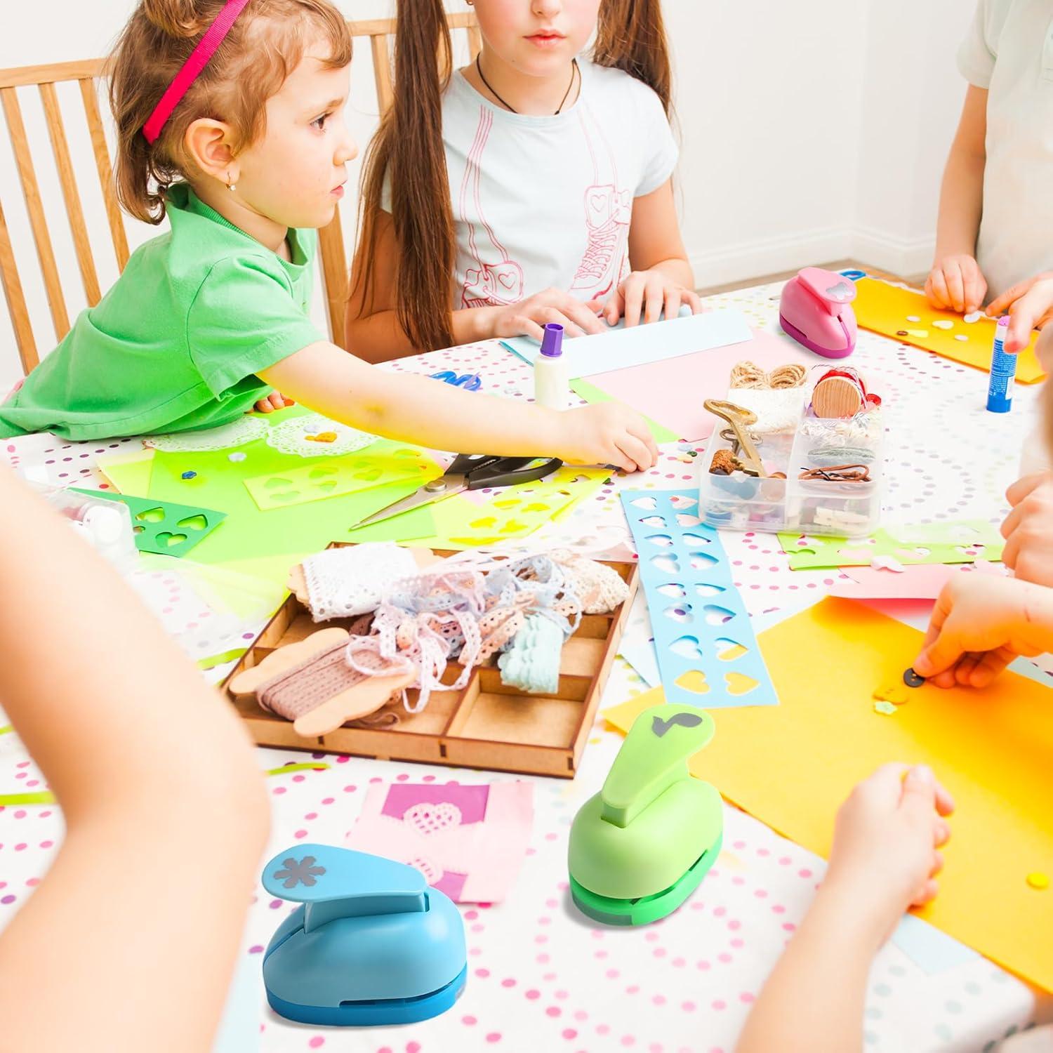 12 Perforadoras de Papel Motipuns 1 Pulgada para Manualidades