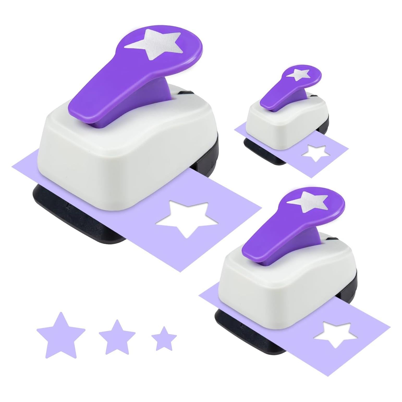 Juego de Perforadoras de Papel Estrella DDXY, 3 Piezas