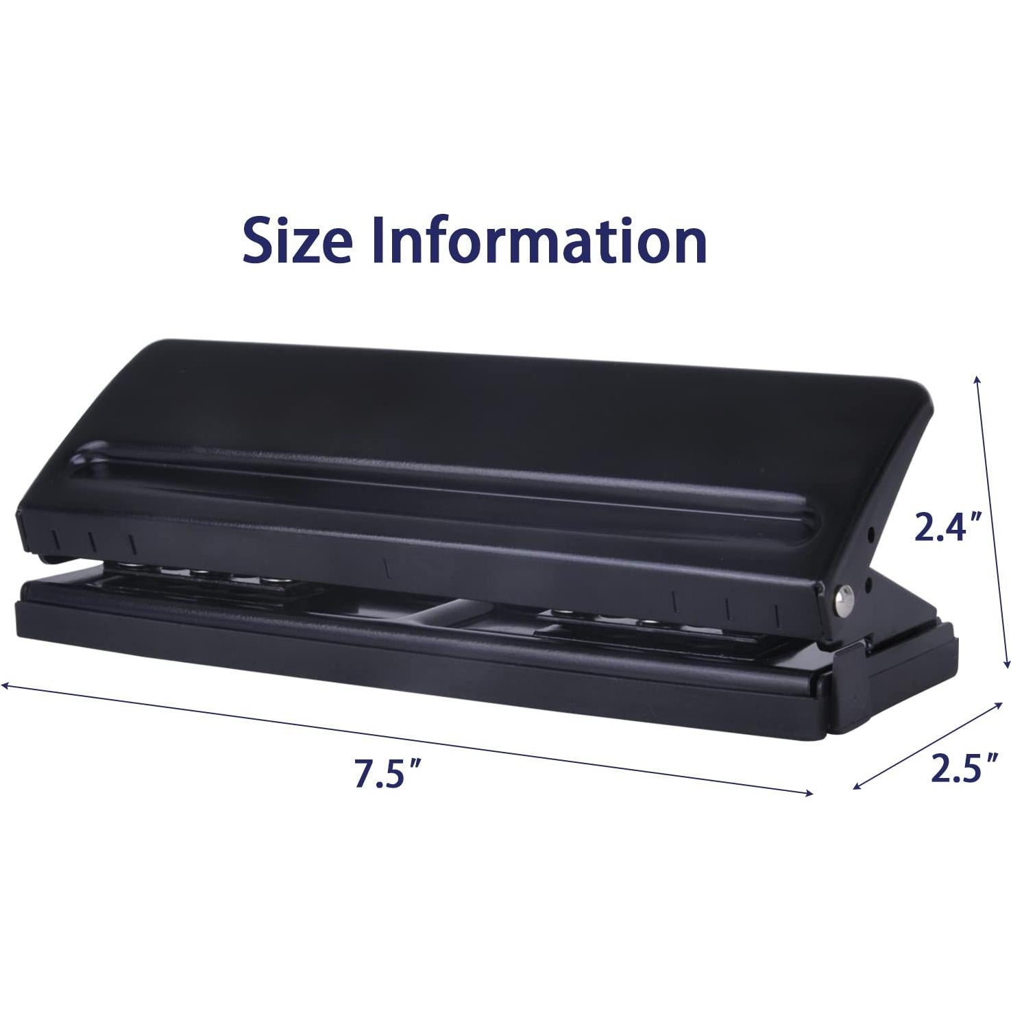 Perforadora de Papel Zofly 6 Agujeros Ajustable A5 A6 A7